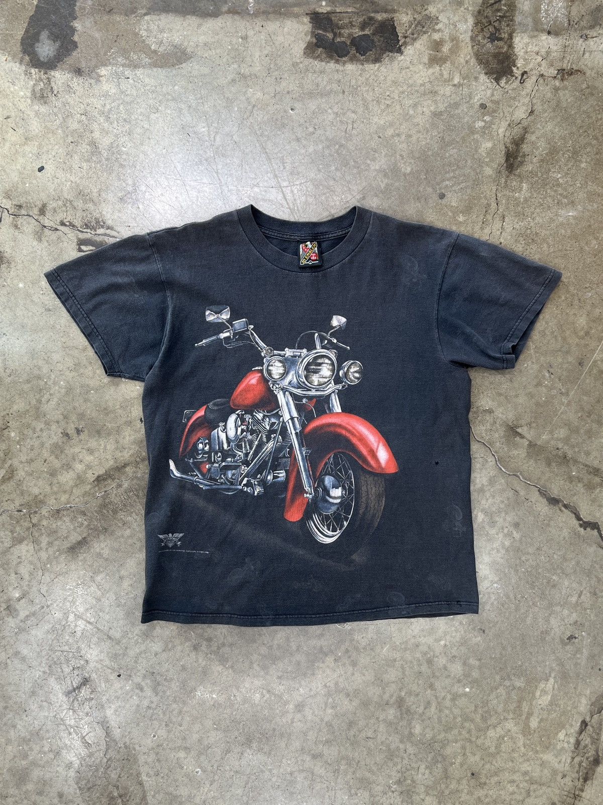 Harley Davidson Vintage 1993 3D Emblem AOP Motorcycle American Biker Large Size US L / EU 52-54 / 3 - 2 Thumbnail