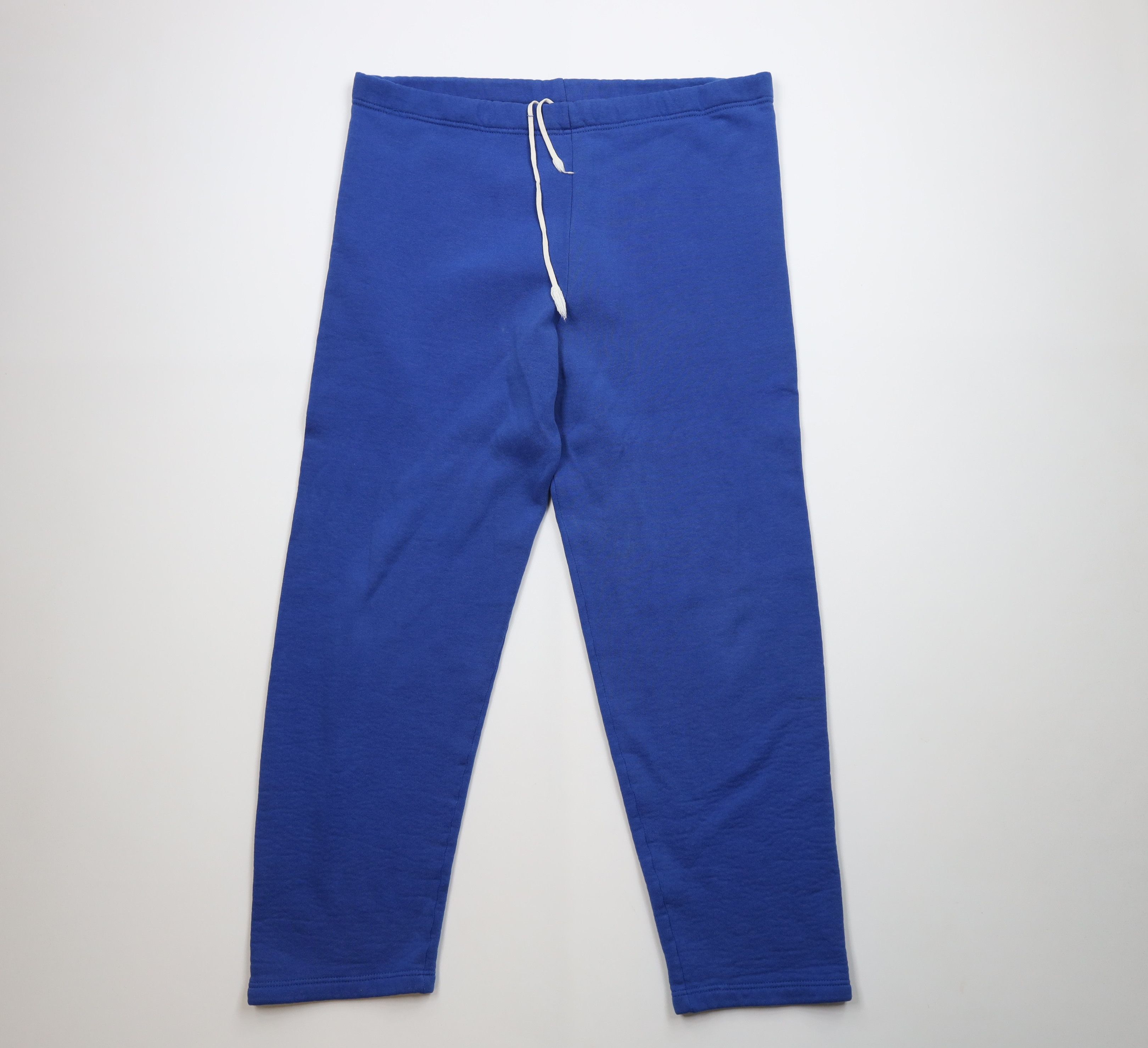 Russell Athletic Vintage 90s Russell Athletic Blank Sweatpants Royal Blue USA Size US 38 / EU 54 - 1 Thumbnail