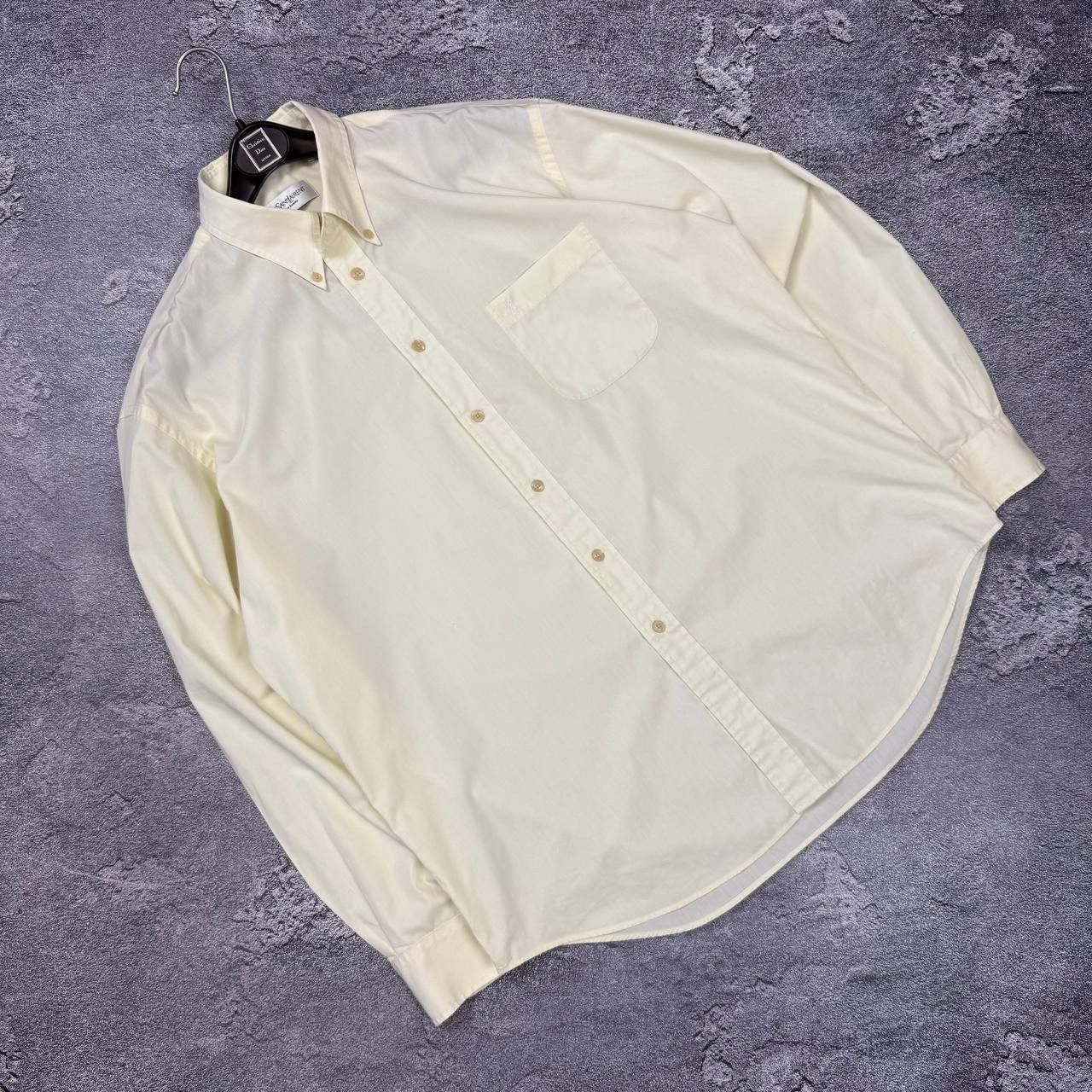 Saint Laurent Paris Corduroy YSL Shirt Yellow Velvet Size US XL / EU 56 / 4 - 1 Thumbnail