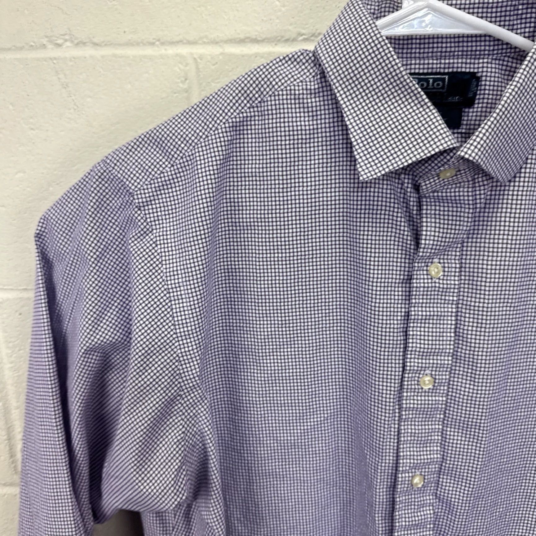 Polo Ralph Lauren Polo Ralph Lauren Dress Shirt Mens 18 36/37 Checkered Regent Classic Fit Long Sleeve Button-Down Collared Multicolor Size 48R - 3 Thumbnail