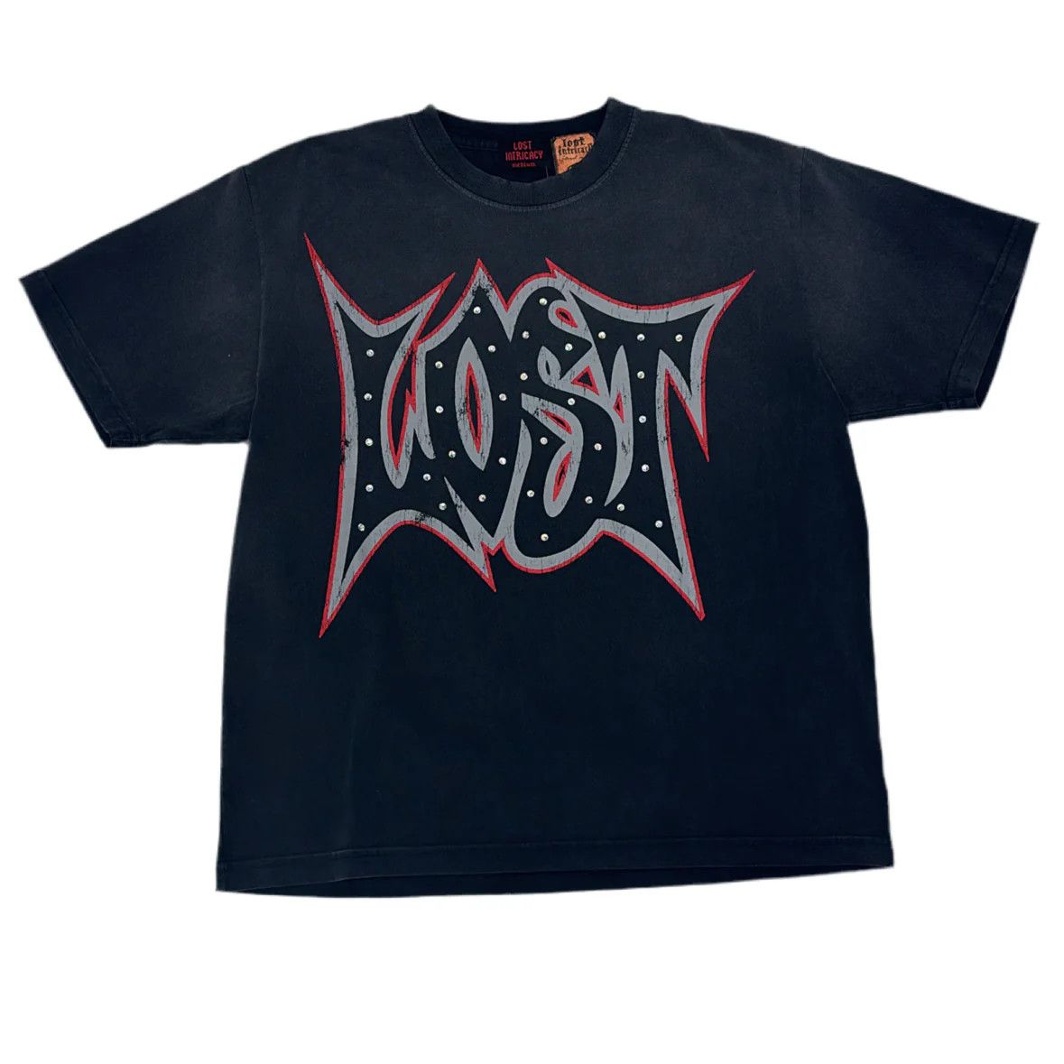 LOST INTRICACY Lost Intricacy Grey Red Outline Tee Size US S / EU 44-46 / 1 - 1 Preview