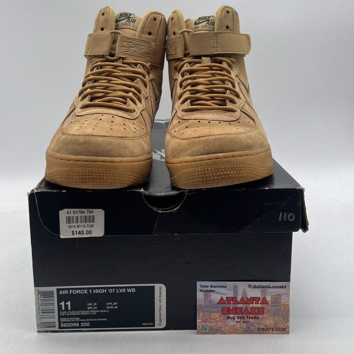 Nike Air Force 1 high 07 lv8 wb flax Size US 11 / EU 44 - 2 Thumbnail