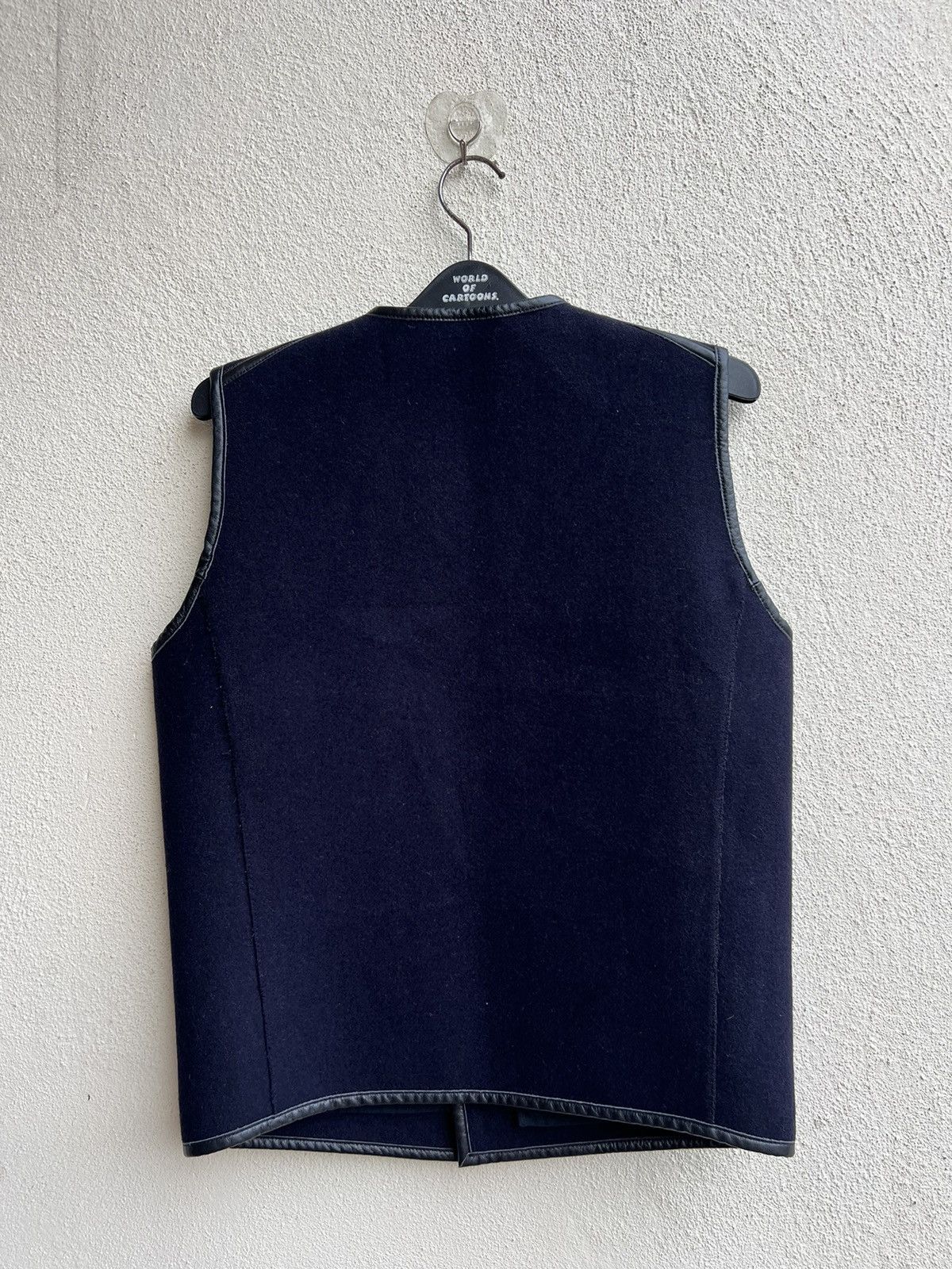Freewheelers Violet Buffalo Wallows Wool Cowhide Leather Trim USN Vest Size US M / EU 48-50 / 2 - 16 Thumbnail