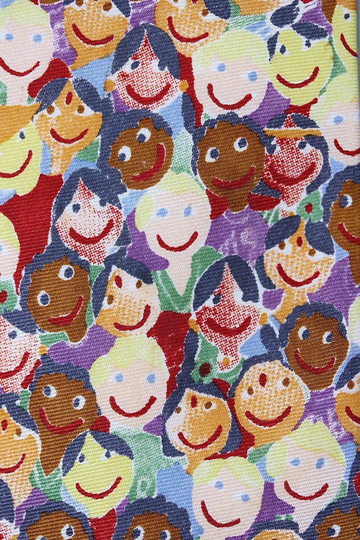 Other Save the Children Tie with Colorful Smiling Faces Print Size ONE SIZE - 5 Thumbnail