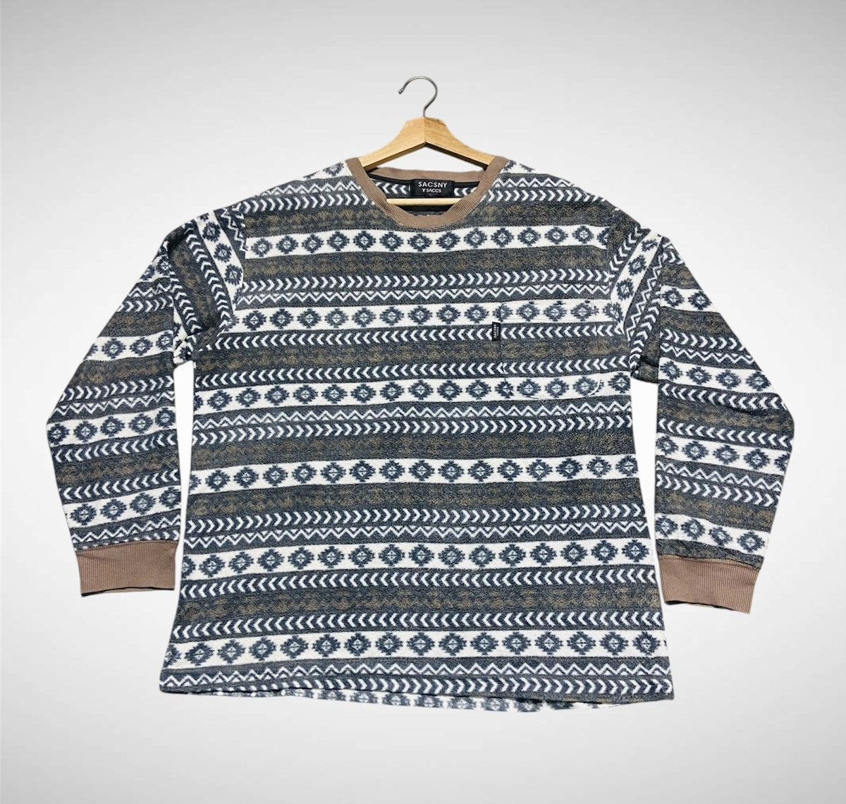 Yohji Yamamoto Sacsny Y’saccs by Yohji Yamamoto Single Pocket Fleece Size US L / EU 52-54 / 3 - 3 Thumbnail