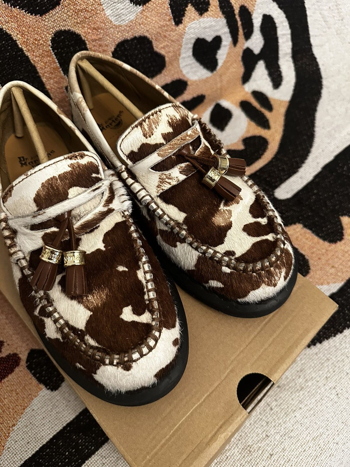 Dr. Martens × Supreme Dr Martens x Supreme Penton Tassel Loafer Cow Print Size US 7 / EU 40 - 3 Thumbnail