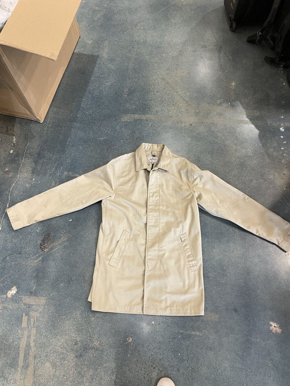 image of Carhartt Wip Trench Coat in Tan, Men's (Size Large)