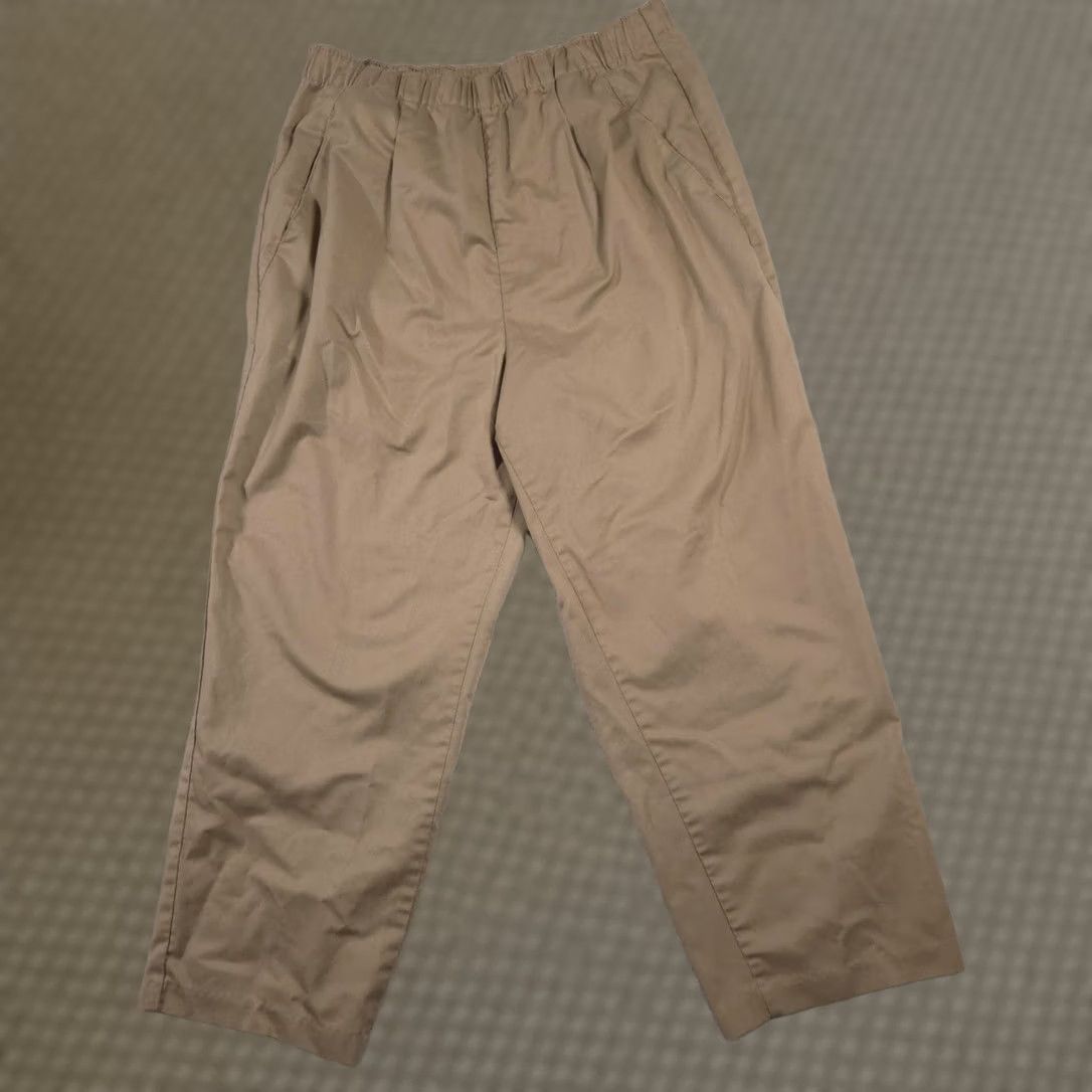 Levi's VINTAGE Levi's Travelers Pants Womens 16 Elastic Waist Easy Care Classic Fit Khaki Beige 24.5in Inseam Women's Pants Size 38" / US 16 / IT 52 - 1 Thumbnail