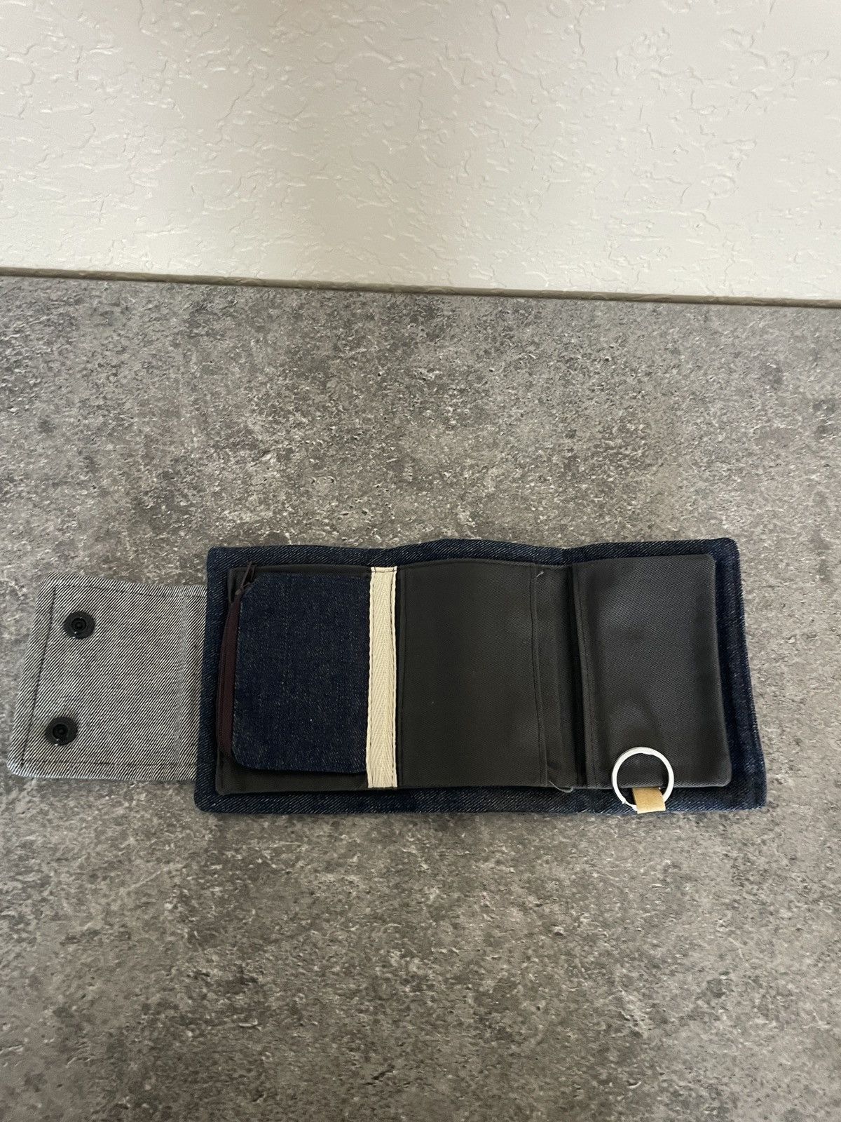 Other Denim Handmade Tri Fold wallet Size ONE SIZE - 3 Thumbnail