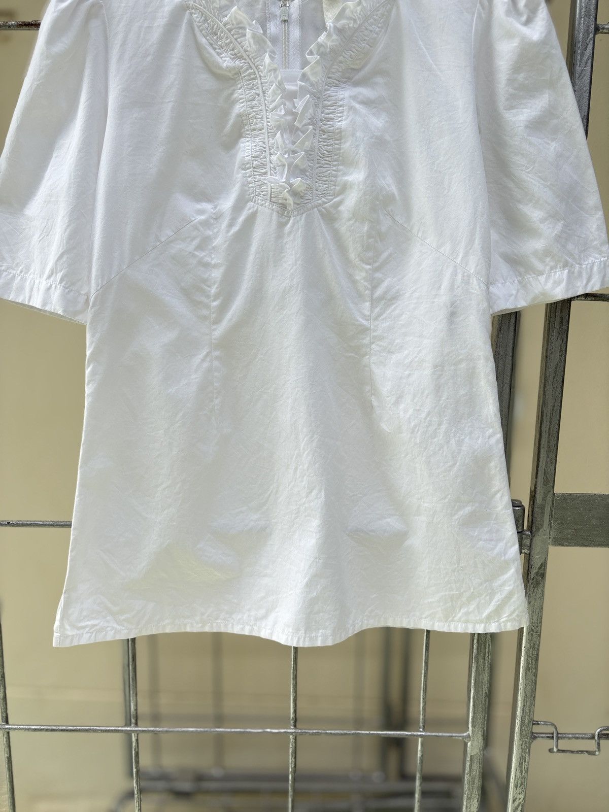 Junya Watanabe Junya Watanabe • Comme des Garcons white blouse Size S / US 4 / IT 40 - 3 Thumbnail