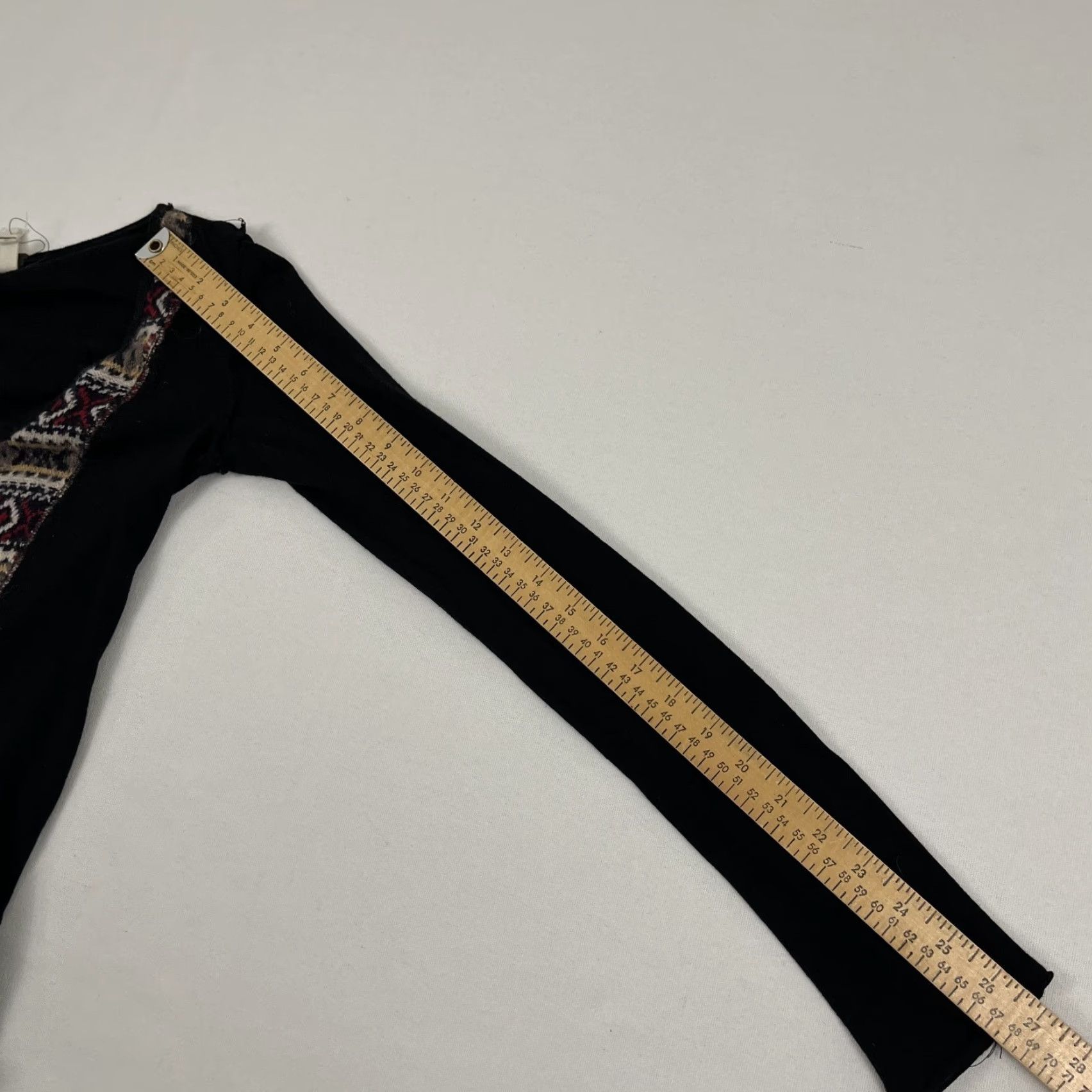 Vintage We The Free People Blouse Women M Country Swift Black Wool Henley Fair Isle Regular Size M / US 6-8 / IT 42-44 - 6 Thumbnail