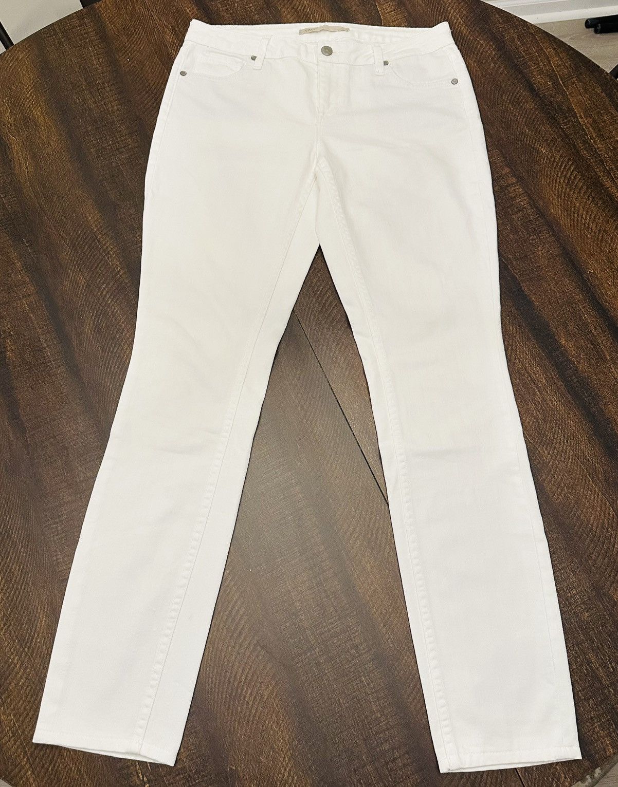 Vince Vince Size 28 Vintage Boy Jeans White Skinny Jeans (30x29) Size 30" / US 8 / IT 44 - 1 Thumbnail