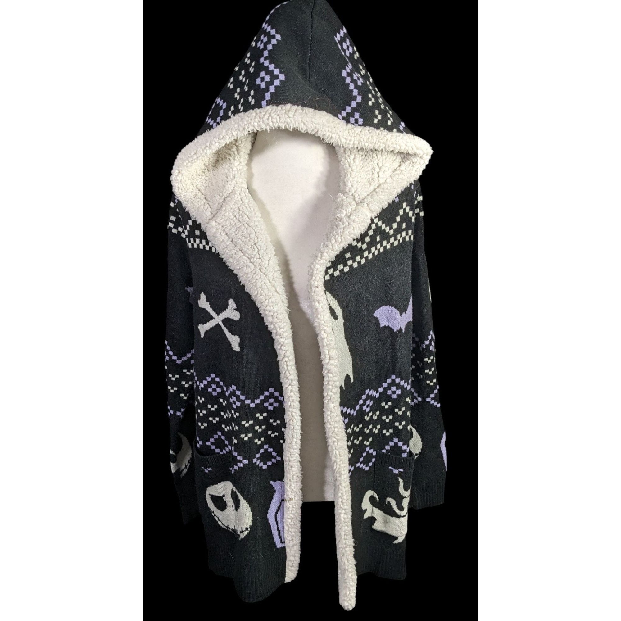 Disney The Nightmare Before Christmas Hooded Cardigan Size S / US 4 / IT 40 - 1 Thumbnail