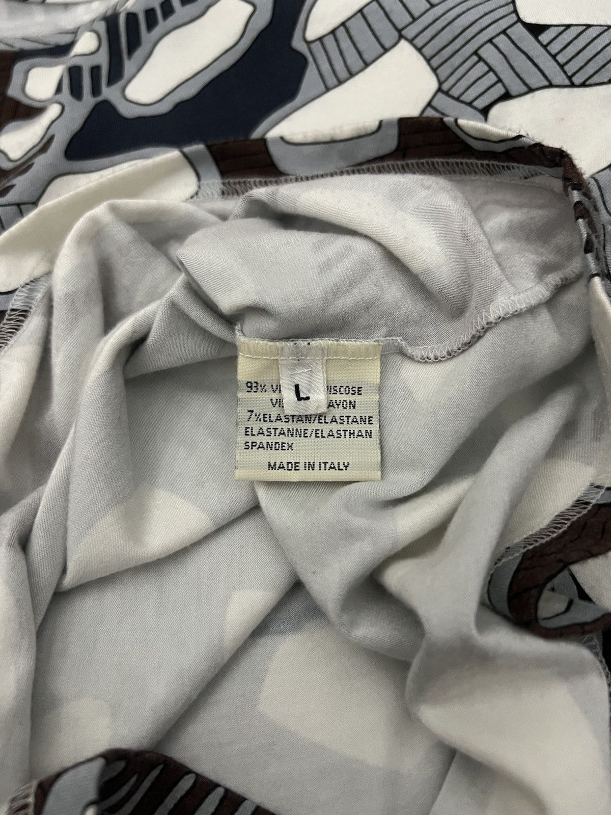 Hermes Old Hermés - Maison Martin Margiela Era - AOP Boat Neck Top Size L / US 10 / IT 46 - 10 Thumbnail