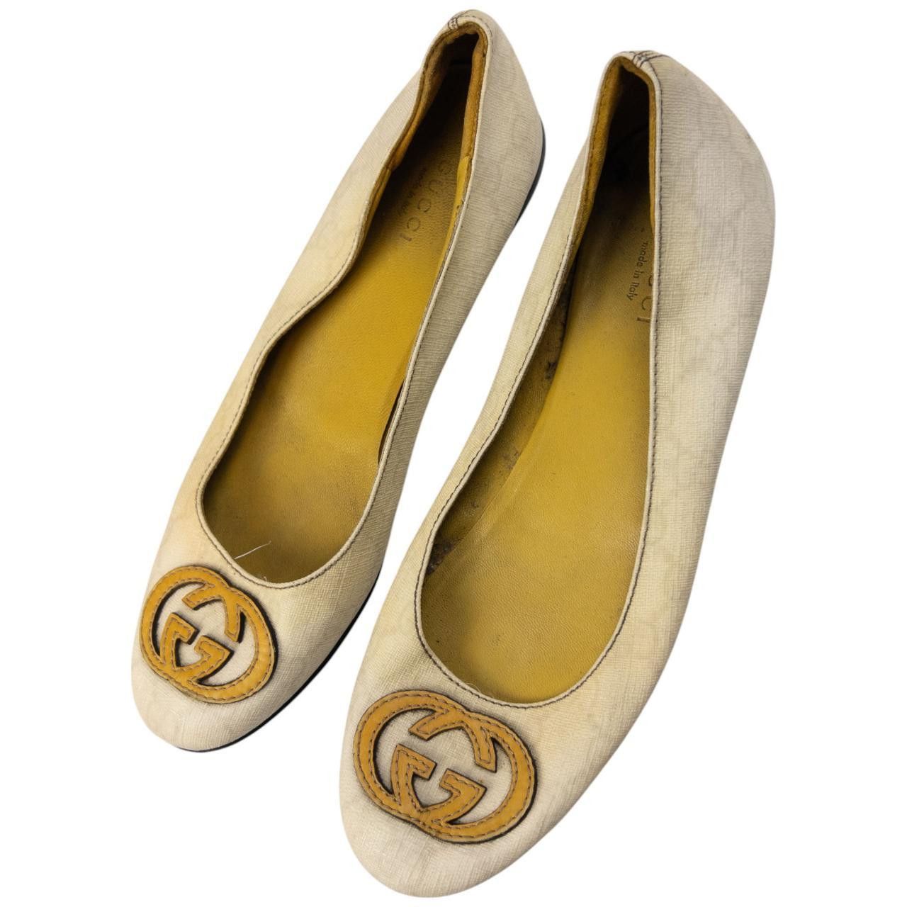 Gucci Vintage Gucci Monogram Ballet Flat Shoes Womens Size UK 7.5 Size US 7.5 / IT 37.5 - 4 Thumbnail