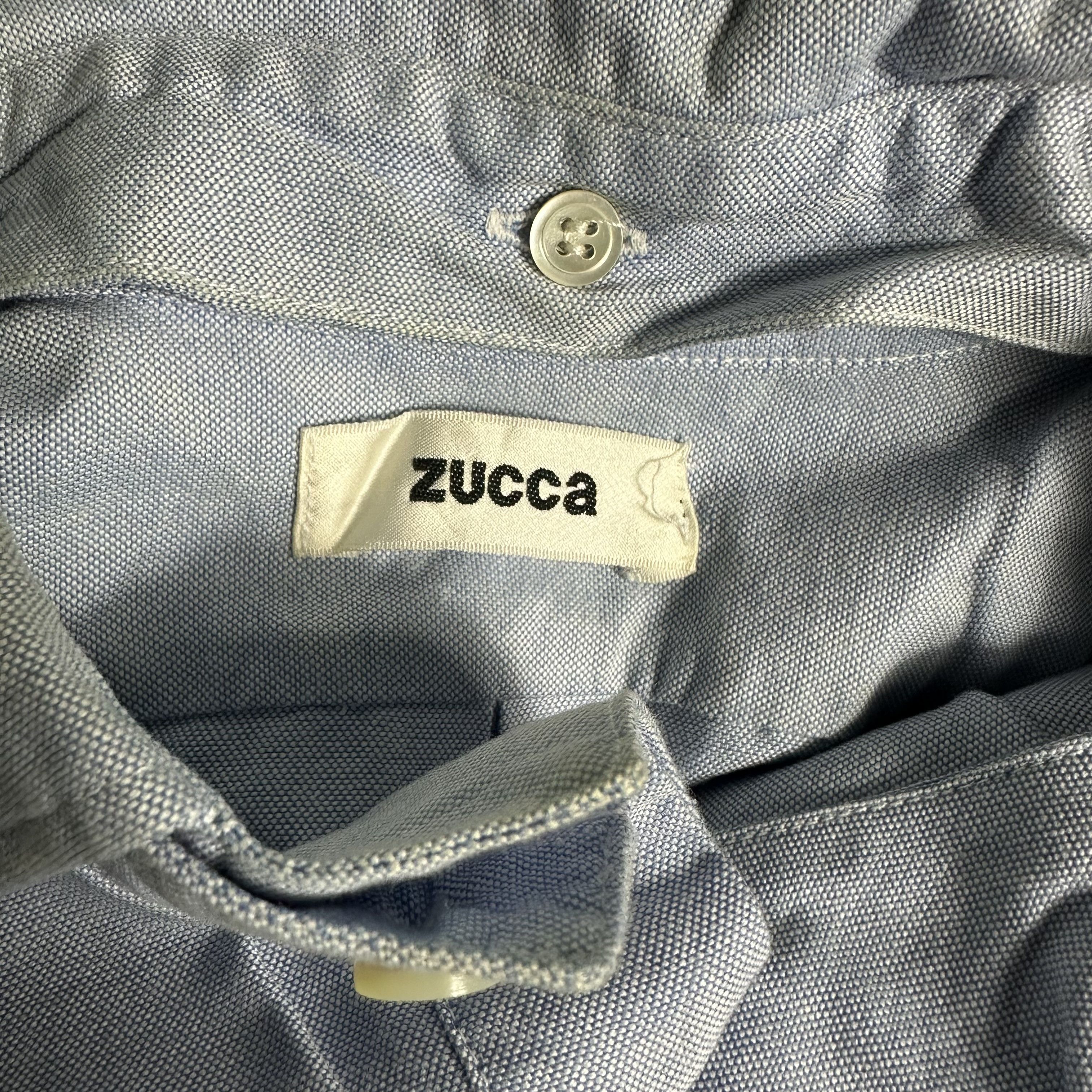 CABANE de ZUCCa × Issey Miyake × Zucca 🔥RARE🔥Zucca Issey Miyake Half Button Chambray Shirt Size US M / EU 48-50 / 2 - 4 Thumbnail