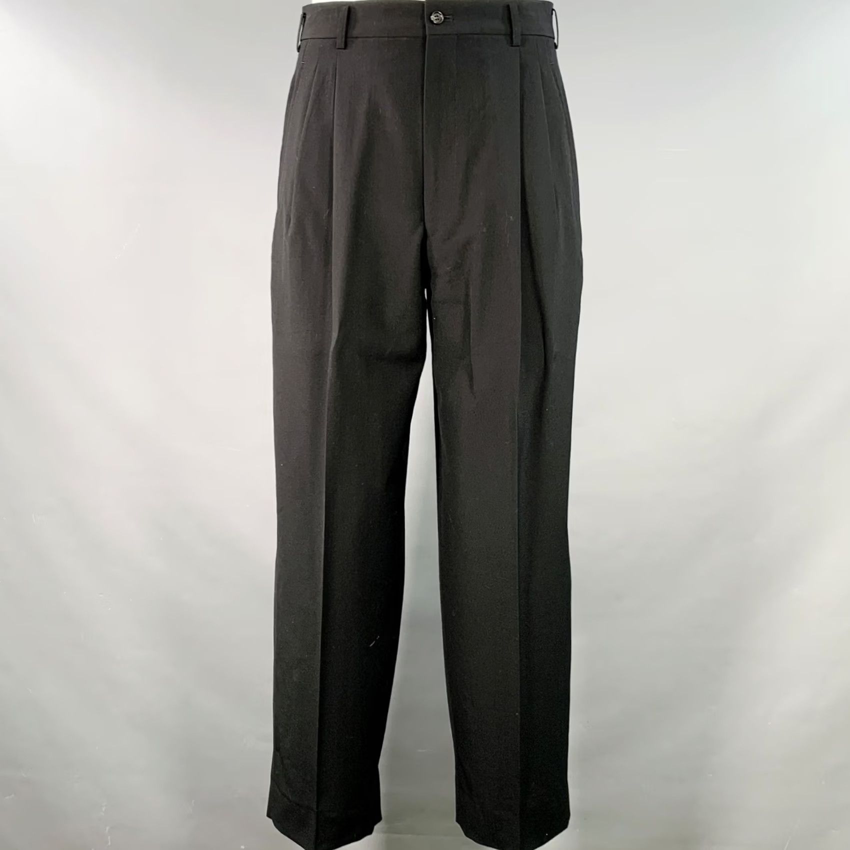 Vintage VINTAGE COMME des GARCONS HOMME PLUS Black Wool Notch Lapel Suit S Adult Mens Black Wool Notch Lapel Suit Size 36R - 4 Thumbnail
