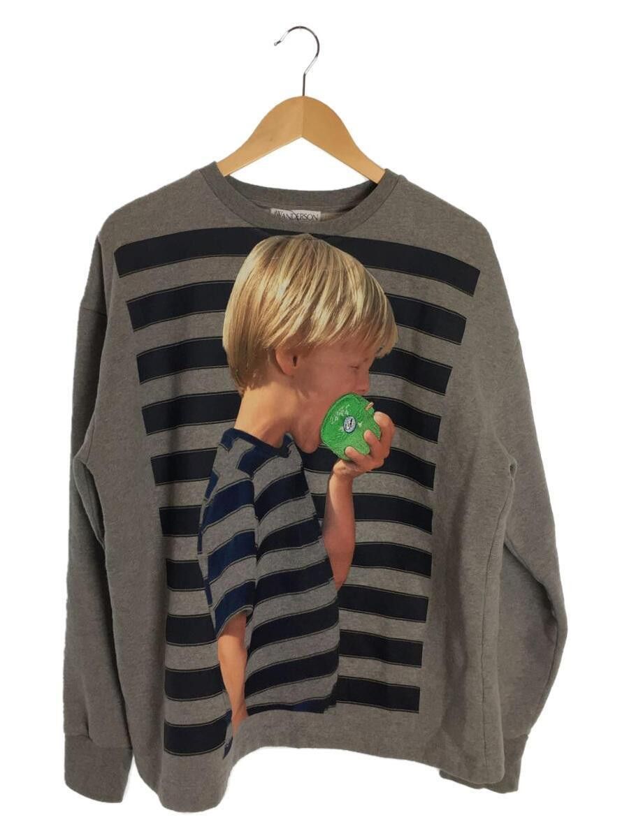 image of J W Anderson Jw Anderson Boy With Apple Sweater in Grey, Men's (Size Large)