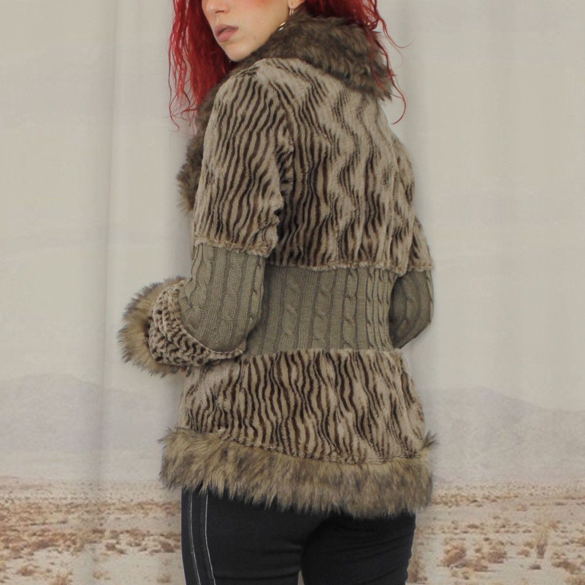 Other 🐯ANIMALIER FAUX FUR🐯 Size L / US 10 / IT 46 - 3 Thumbnail