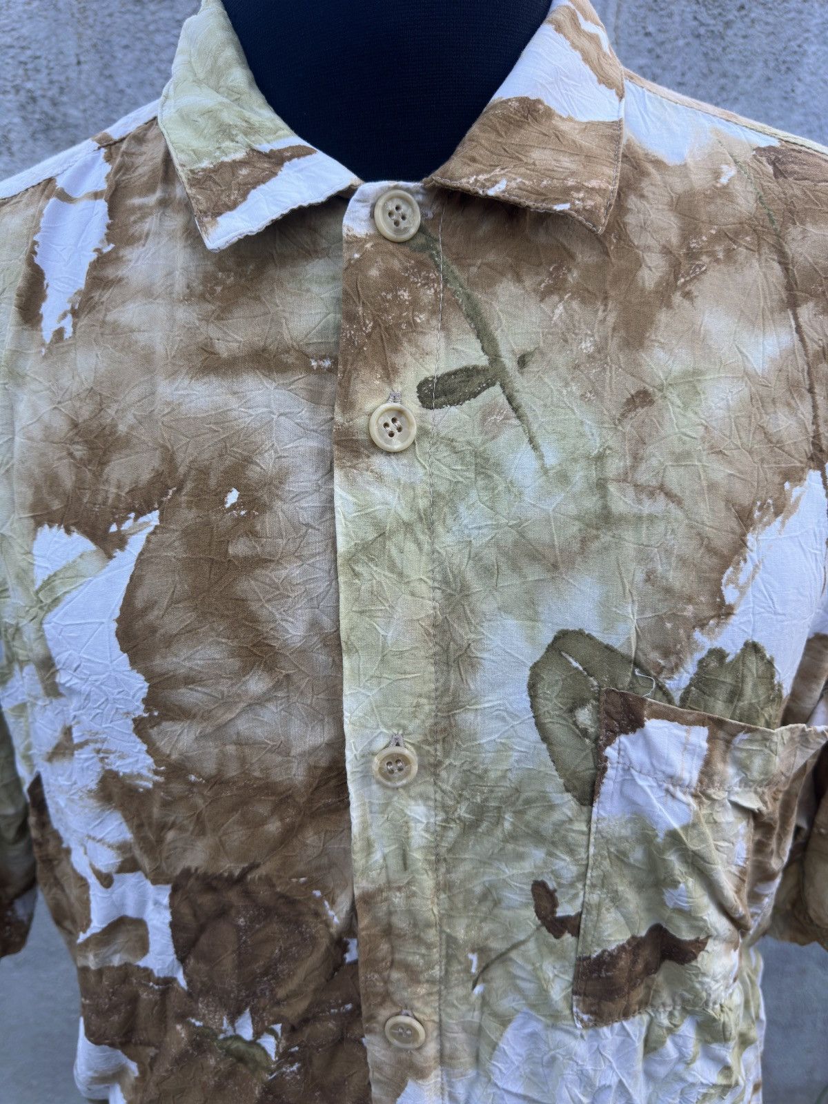 Jams World Jams World Beige Hawaiian Print Full Button Men's Large Size US L / EU 52-54 / 3 - 3 Thumbnail