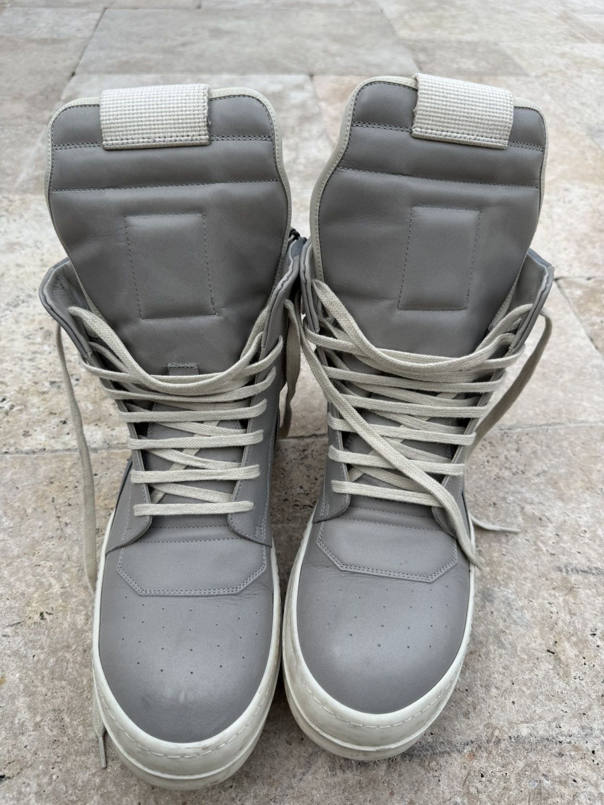 Rick Owens Rick Owens Pearl Milk Reflective Geobasket Size US 10 / EU 43 - 3 Thumbnail