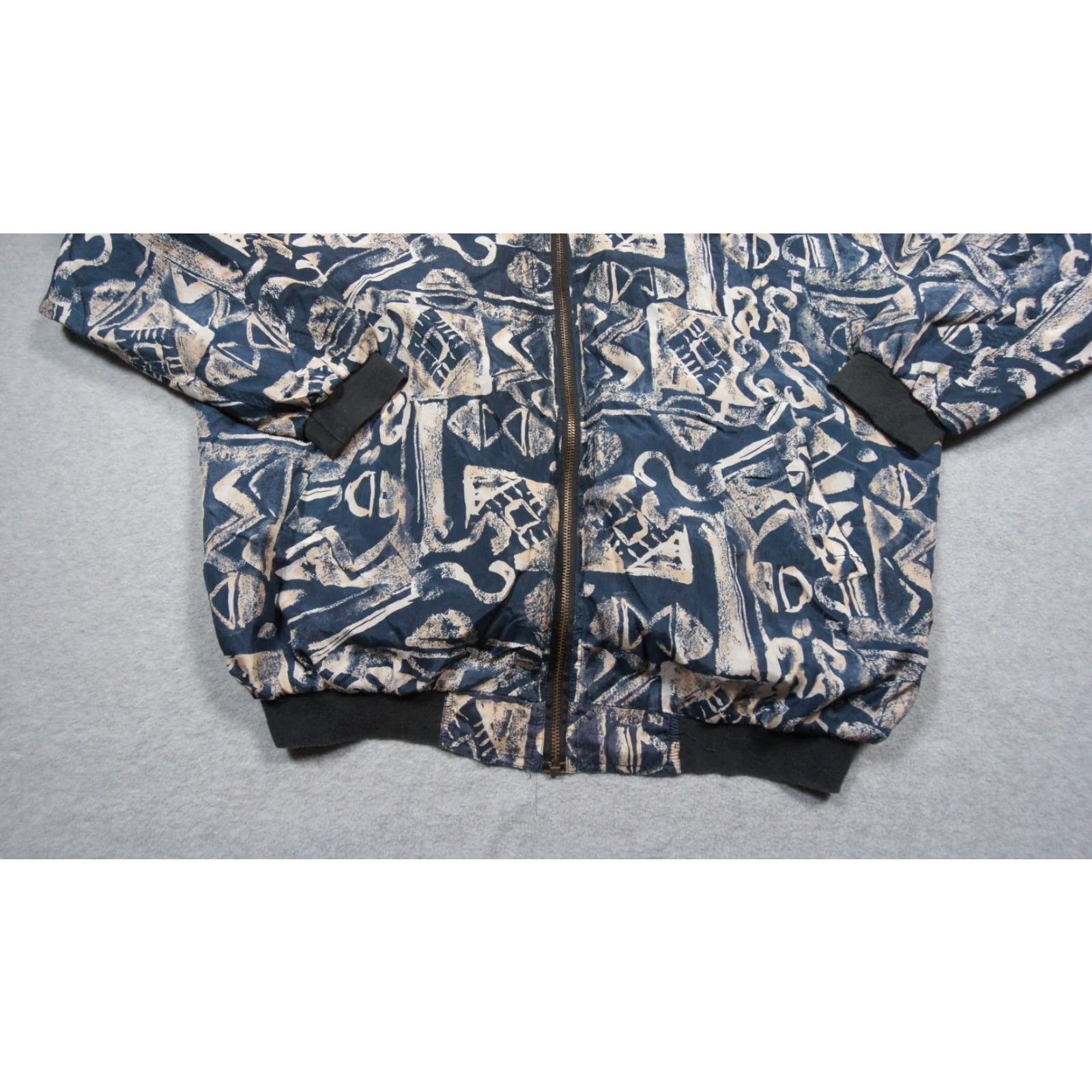 Vintage VINTAGE Robert Stock Jacket Mens Medium Bomber Lightweight Windbreaker Abstract Size US M / EU 48-50 / 2 - 3 Thumbnail