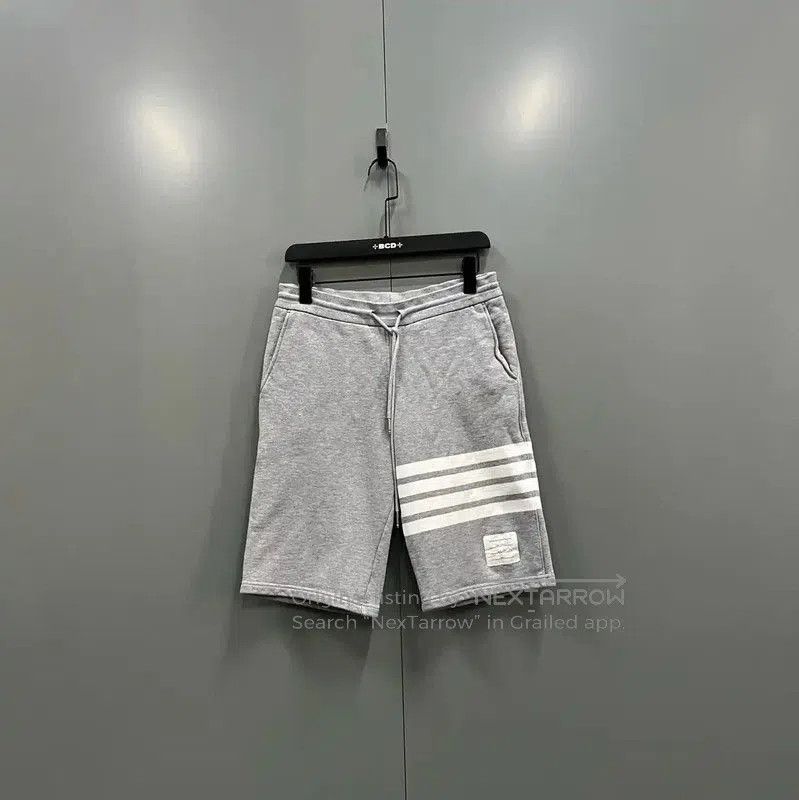 Thom Browne Thom Browne Gray Cotton Striped Shorts . Size US 30 / EU 46 - 1 Thumbnail