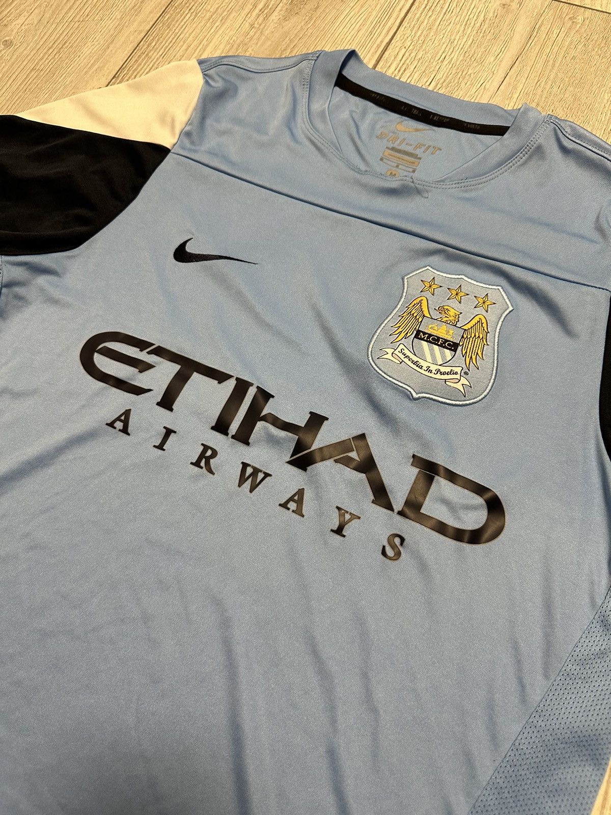 Nike Vintage Nike Manchester City 2013 Home Soccer Jersey Size US M / EU 48-50 / 2 - 2 Thumbnail