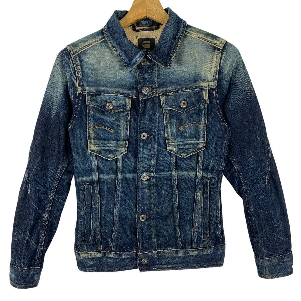 G-Star G-star Raw Arc Slim 3D Denim Jacket XS Size Blue Colour Size US XS / EU 42 / 0 - 4 Thumbnail