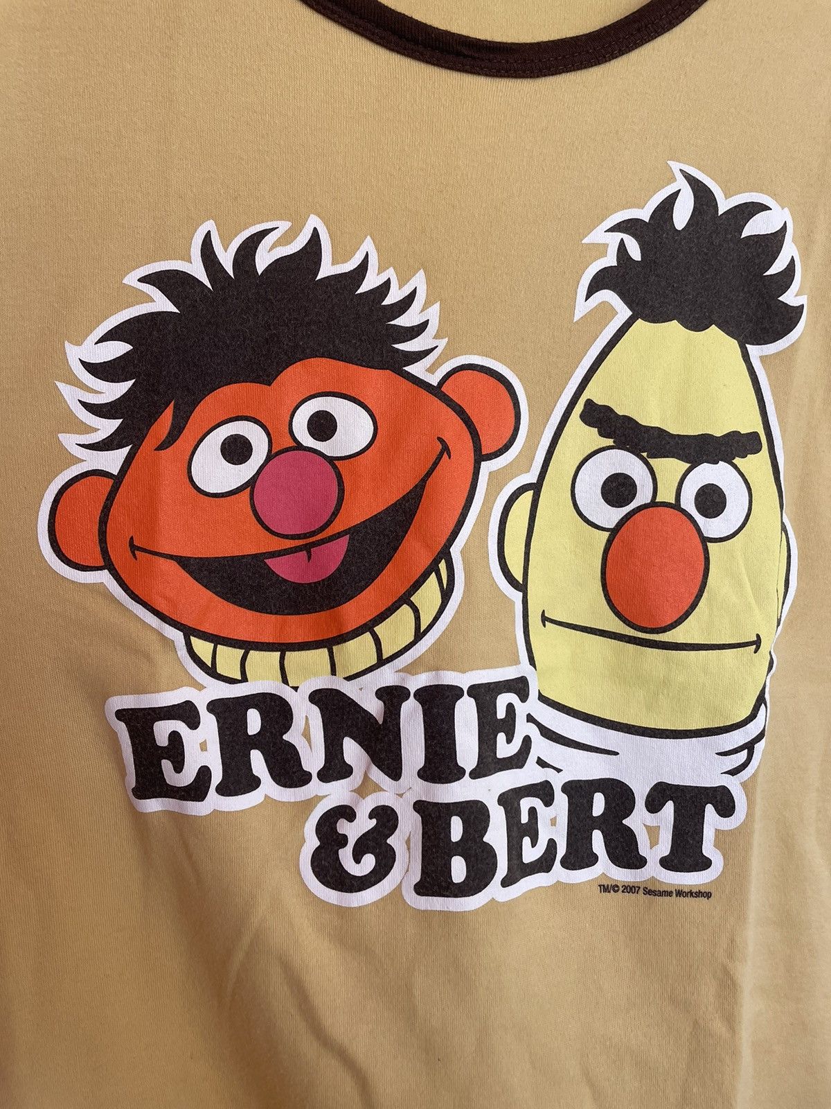 Cartoon Network Vintage 2007 Bert & Ernie Sesame Streer T Shirt Graphic Tee Size US XL / EU 56 / 4 - 2 Thumbnail