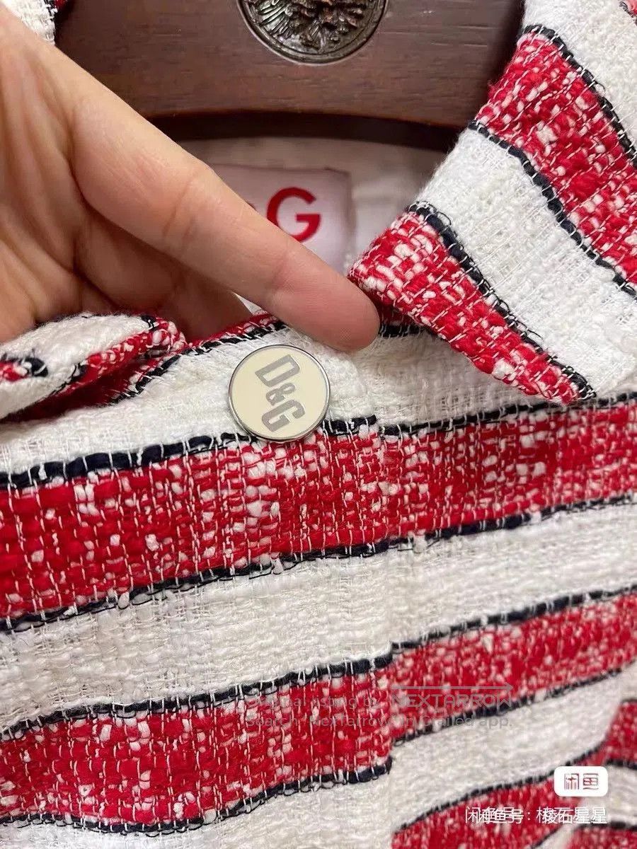 DGK Red White Striped Nautical Woven Trench. Size M / US 6-8 / IT 42-44 - 7 Thumbnail