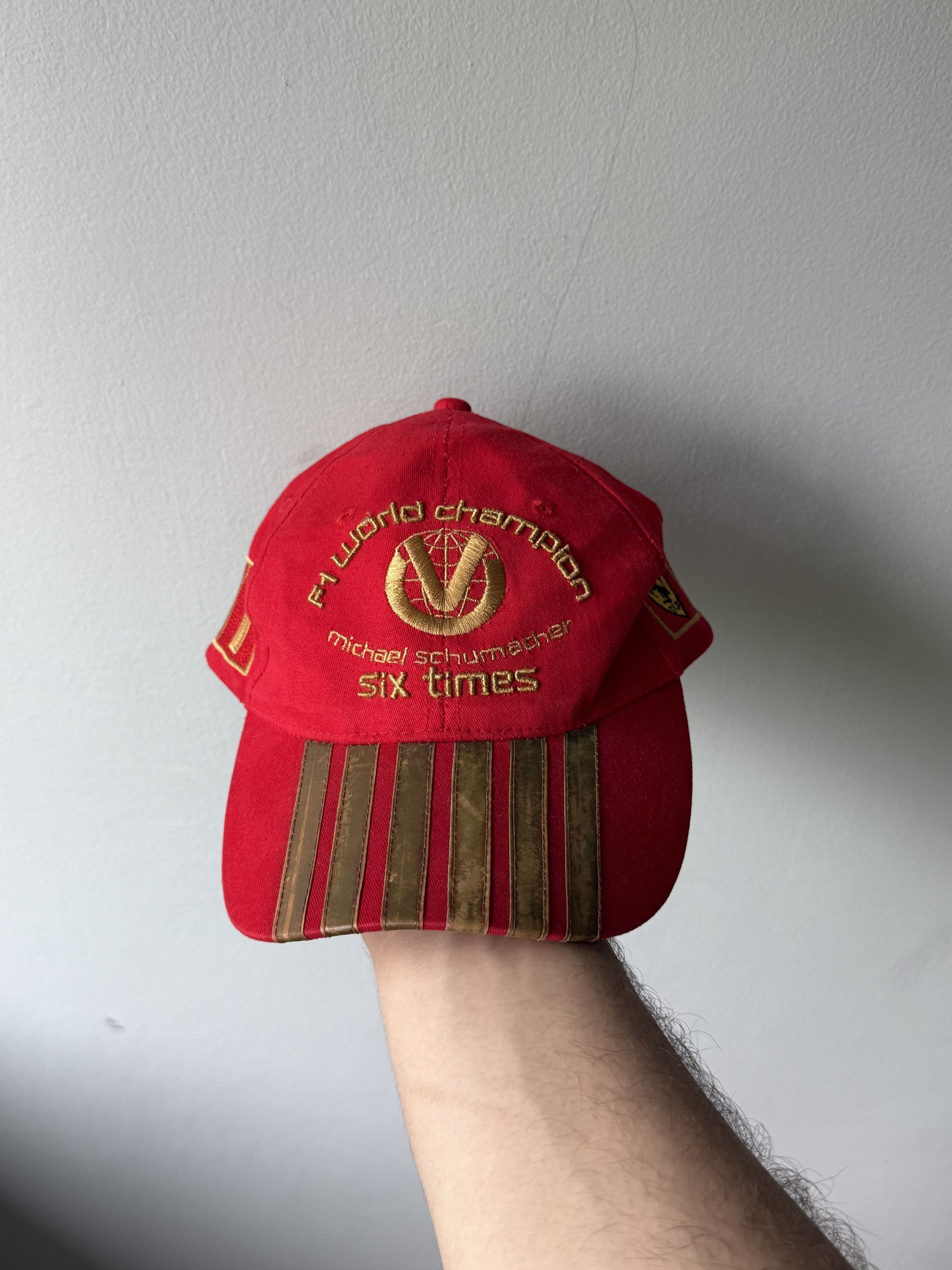 Formula 1 Vintage Michael Schumacher F1 World Champion Six Times Cap Size ONE SIZE - 1 Thumbnail