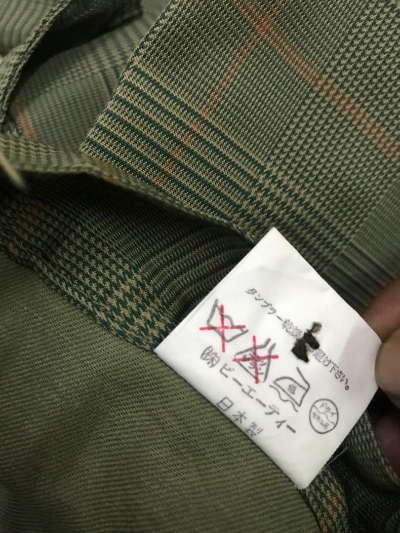 Other Vintage Japanese 010920 Flare The Nine Heads Tartan Pants Size US 29 - 8 Thumbnail