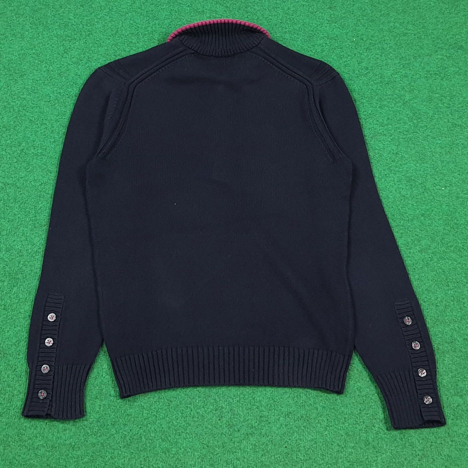 Burberry Vintage Burberry Black Label Knit Polo Sweater E1A18 Size US S / EU 44-46 / 1 - 3 Thumbnail