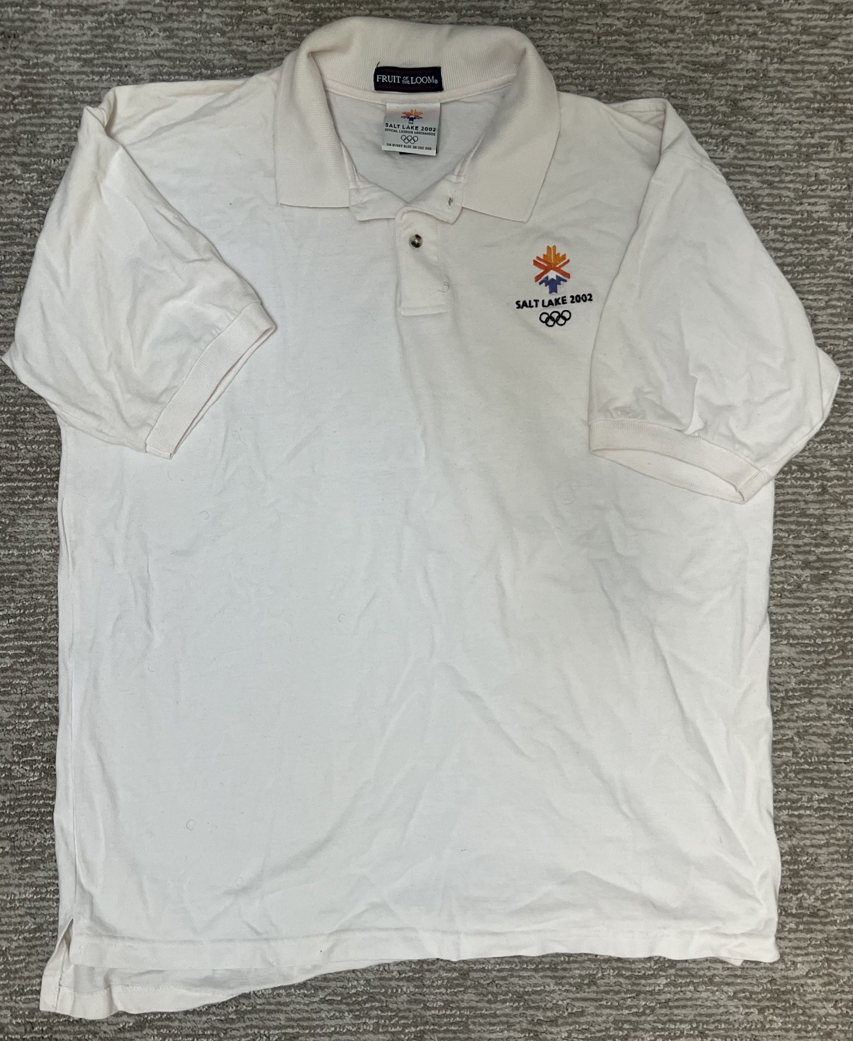 Fruit Of The Loom Vintage Salt Lake 2002 Winter Olympics Polo Size US XXL / EU 58 / 5 - 1 Thumbnail