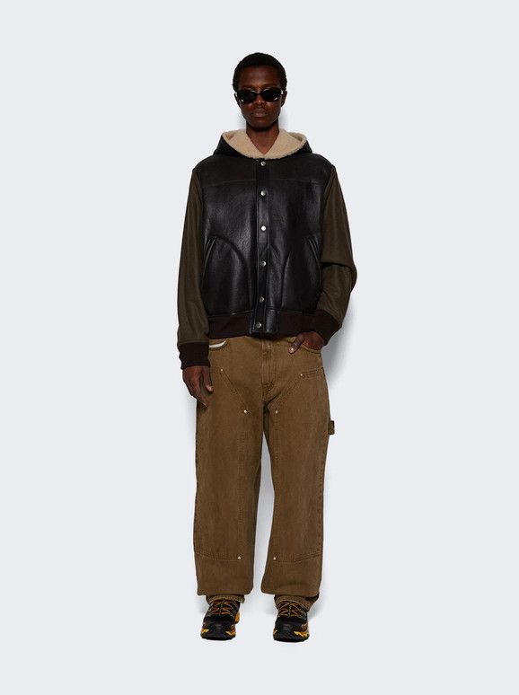 Givenchy o1mle0226 Reversible Shearling Varsity Jacket in Brown Size US XL / EU 56 / 4 - 2 Thumbnail