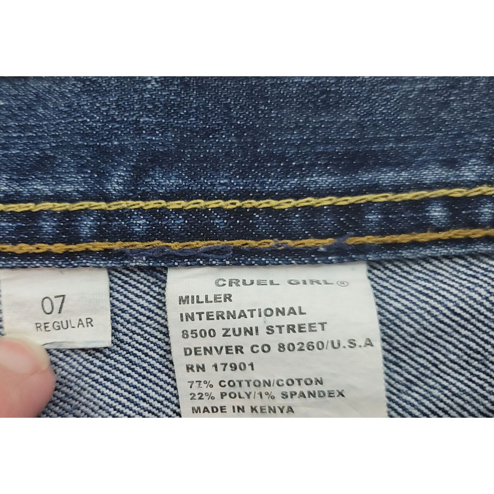 Other Cruel Girl Blue Slim Fit Women's Denim Jeans 7 Size 32" / US 10 / IT 46 - 3 Thumbnail