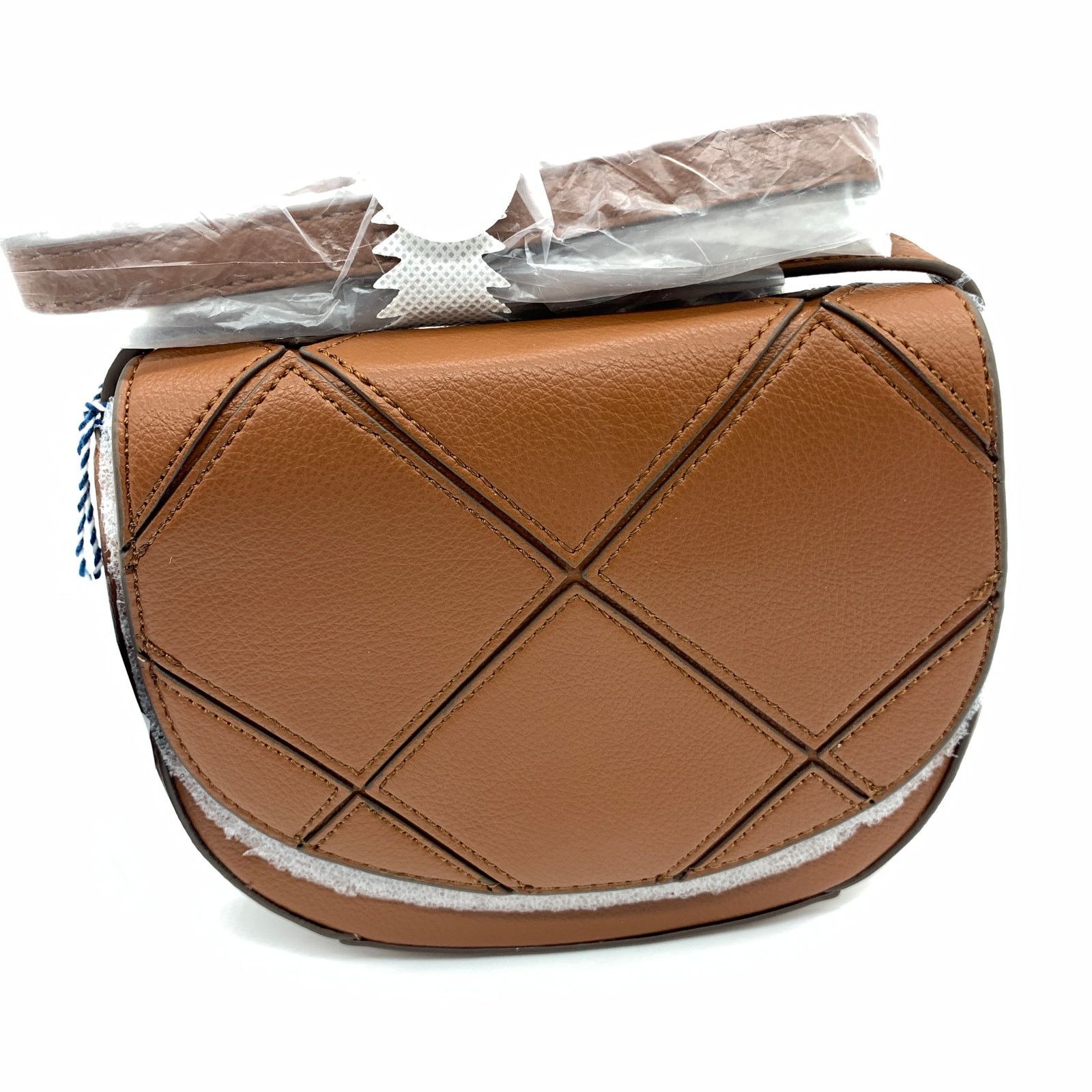 Draper James Crossbody Mia Saddle Bag Crossbody Panelled in Brown, Women's