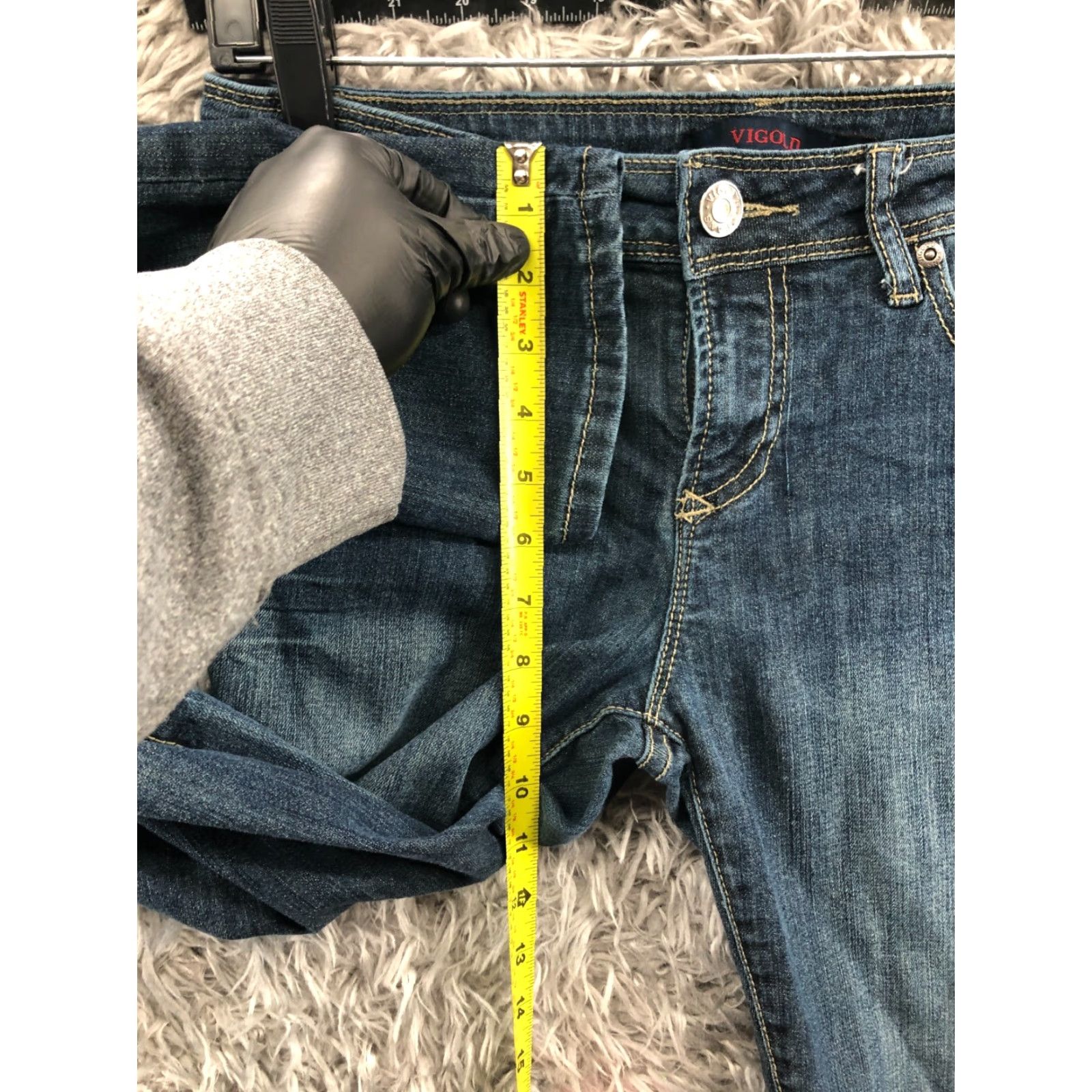Vintage Vigold Jeans Skinny Size 9 Junior Womens Medium Wash Blue Casual Regular Fit Mens Womens Girls Size 30" / US 8 / IT 44 - 4 Thumbnail