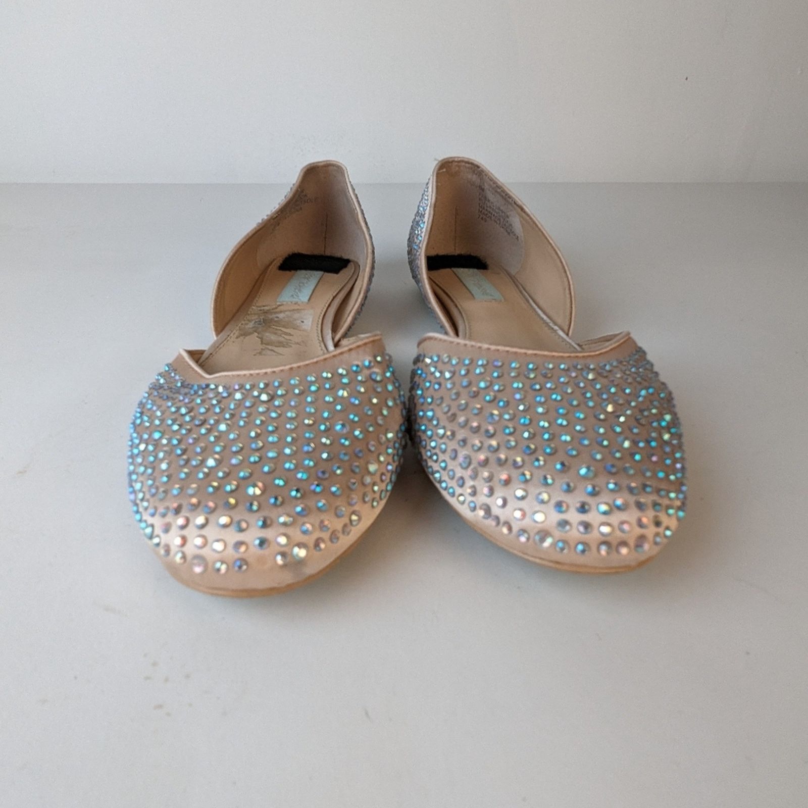 Betsey Johnson Betsey Johnson Jane Satin Rhinestone Flats / 9 Size US 9 / IT 39 - 10 Thumbnail