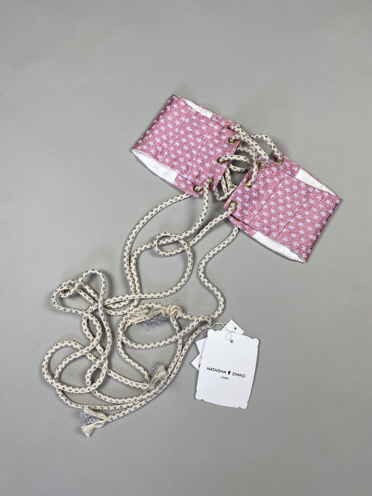 Designer × Natasha Zinko BNWT! Natasha Zinko brocade corset belt size US 0 / IT 38 Size ONE SIZE - 13 Thumbnail