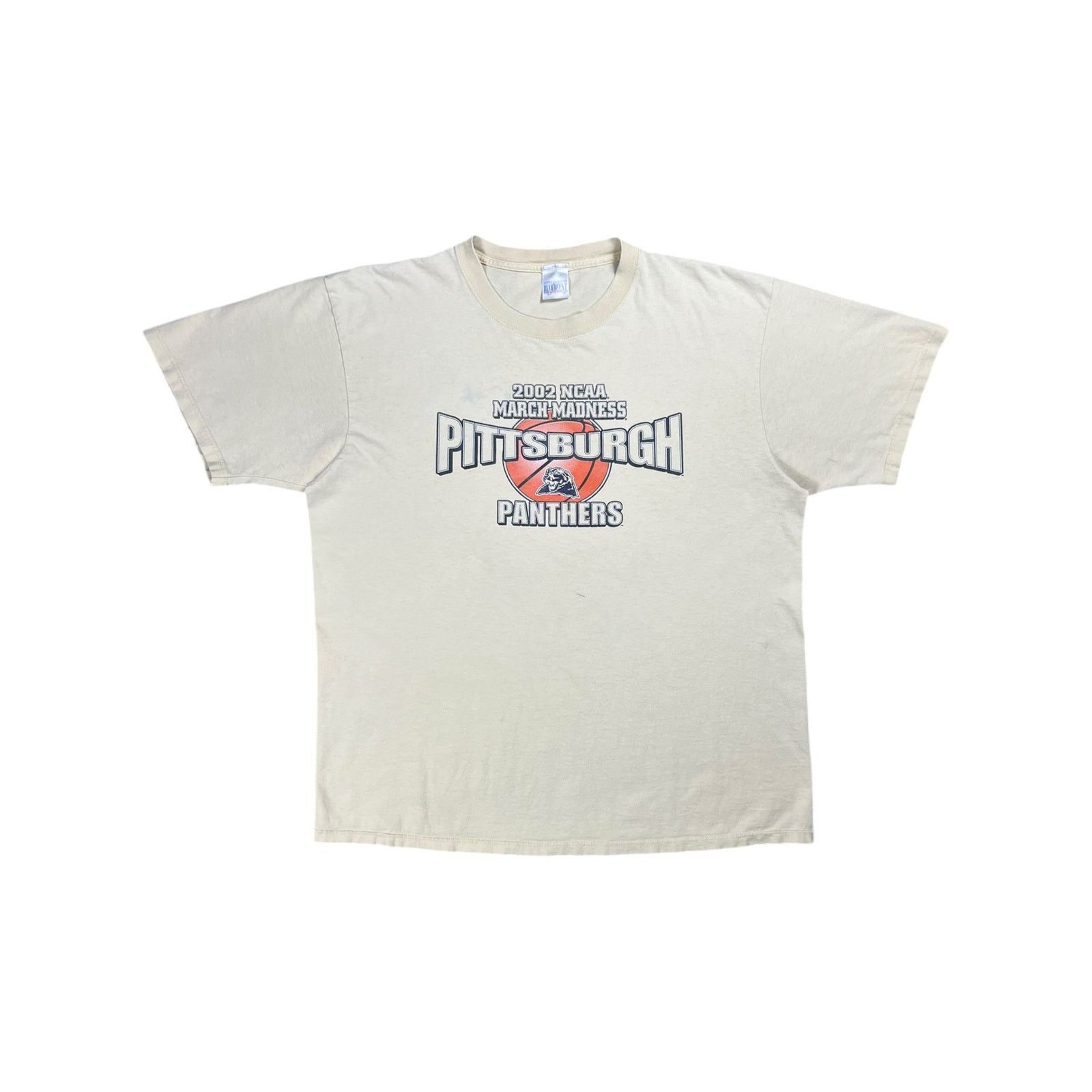 Vintage 2002 Pitt Panthers Basketball March Madness faded tee Size US XL / EU 56 / 4 - 1 Thumbnail
