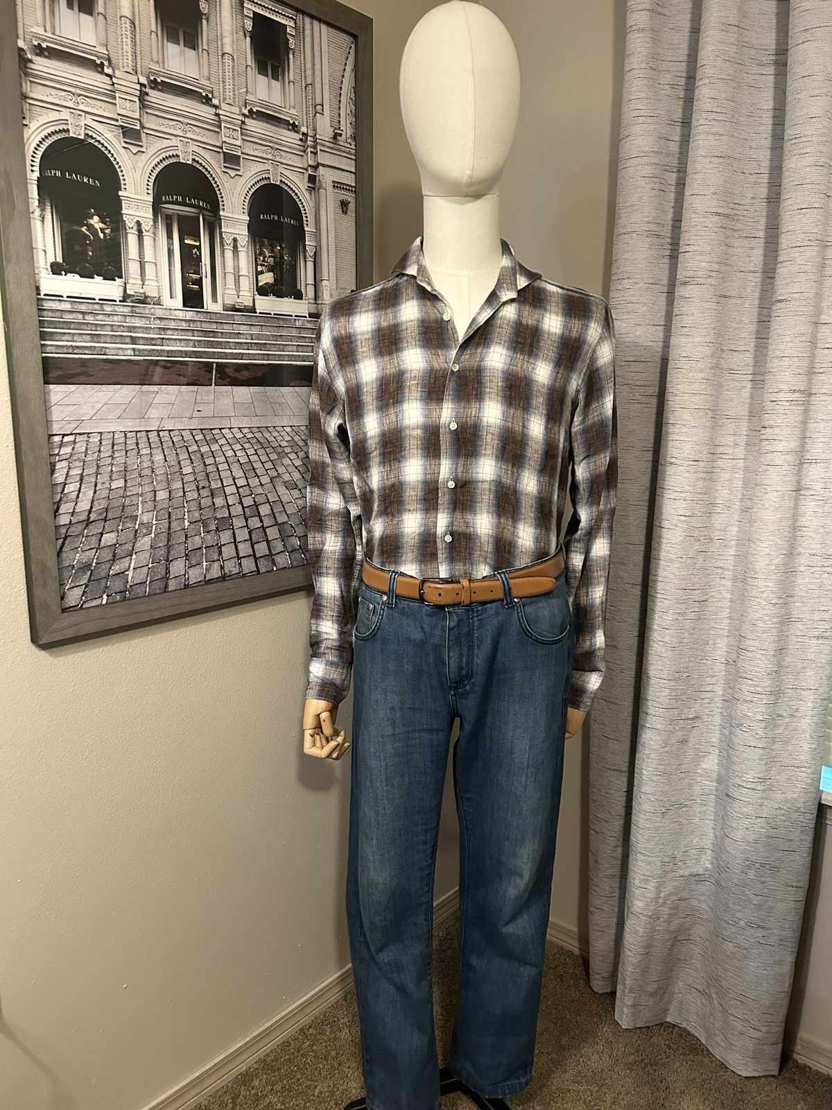 Suitsupply Suitsupply Plaid Shirt Size US M / EU 48-50 / 2 - 1 Thumbnail