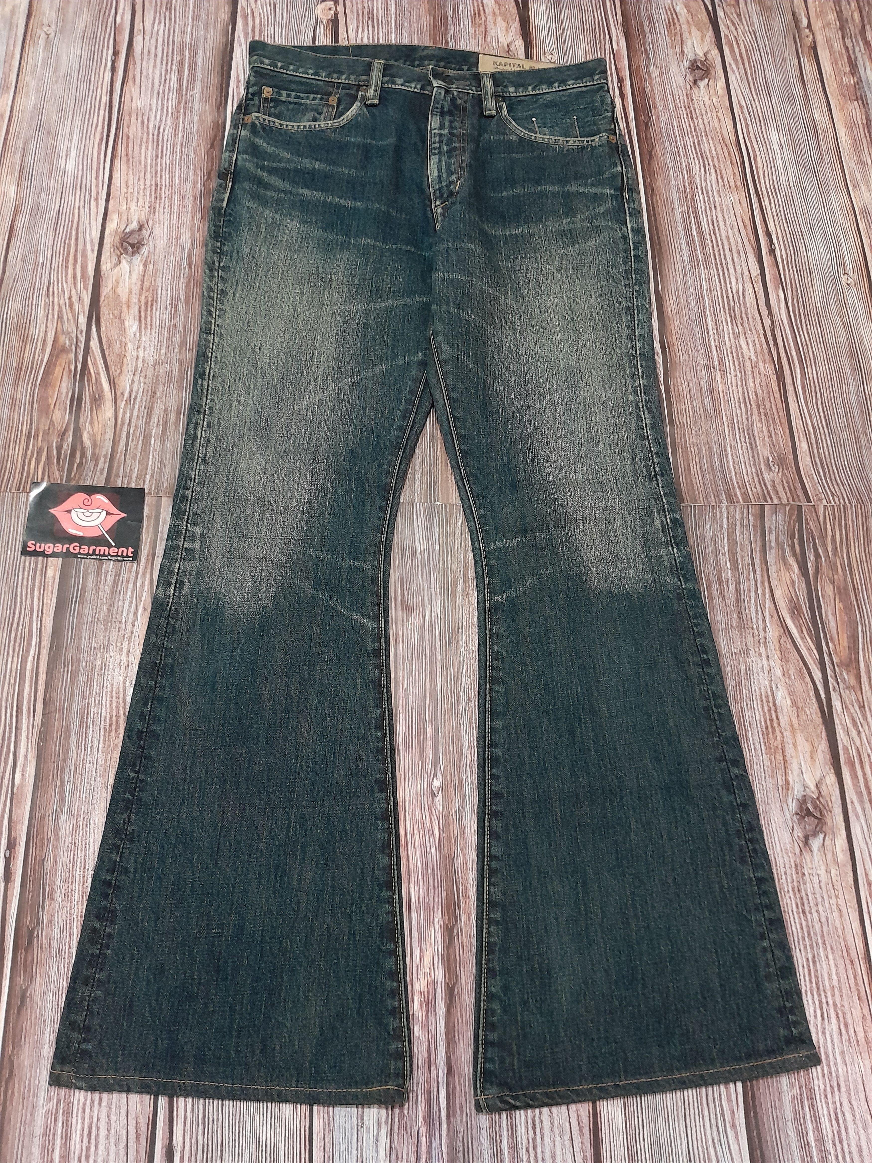 Kapital KAPITAL Jeans Flare Bell Bottom Bootcut Vintage Size US 31 - 1 Thumbnail