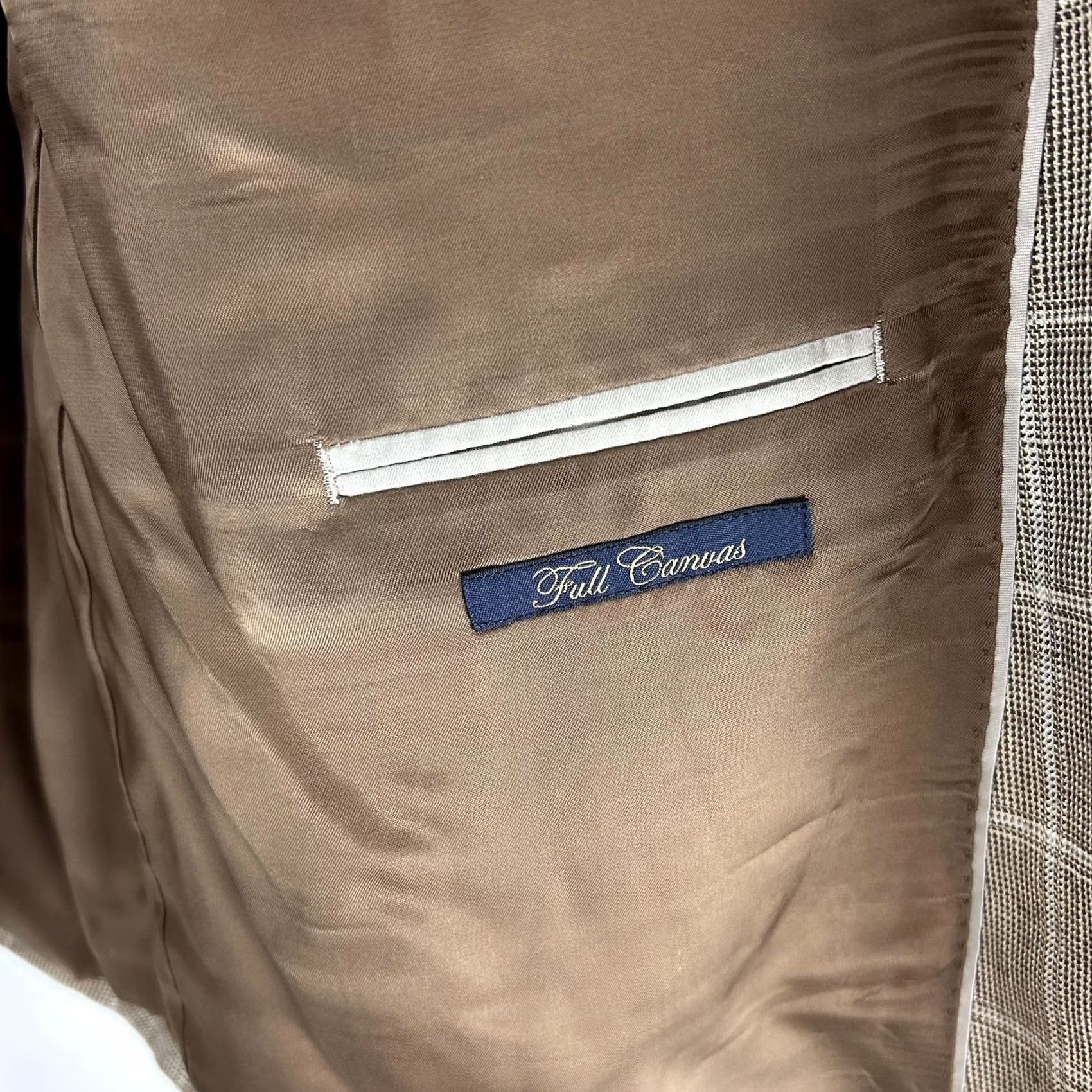 Brooks Brothers Brooks Brothers Coat Mens 48 Beige Sport 48R Brown Windowpane Madison Full Canvas Size US M / EU 48-50 / 2 - 6 Thumbnail