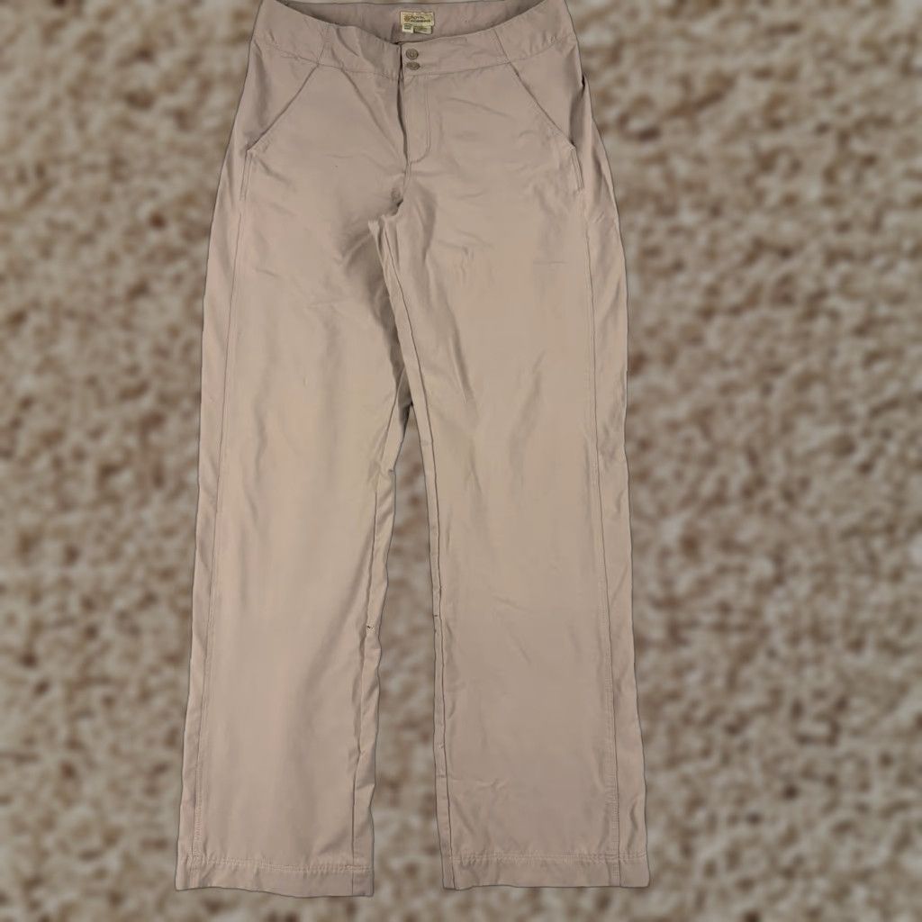 Vintage Royal Robbins Pants Women Size 10 Beige Cargo Straight Leg Nylon Blend Casual