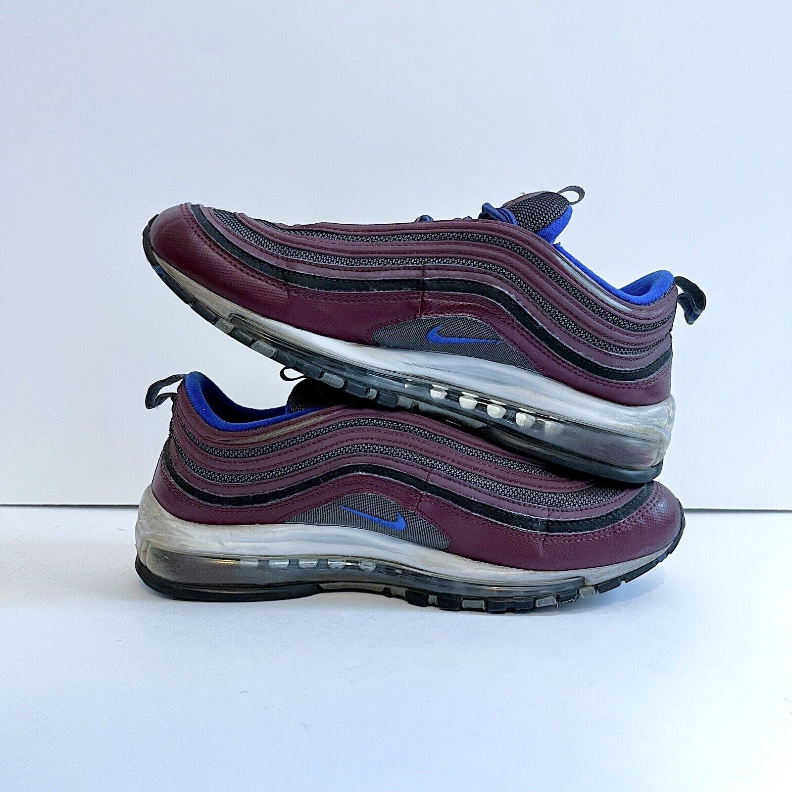 Nike 2018 Nike Air Max 97 Night Maroon Blue 921826 012 Rare Sz 10 Size US 10 / EU 43 - 6 Thumbnail