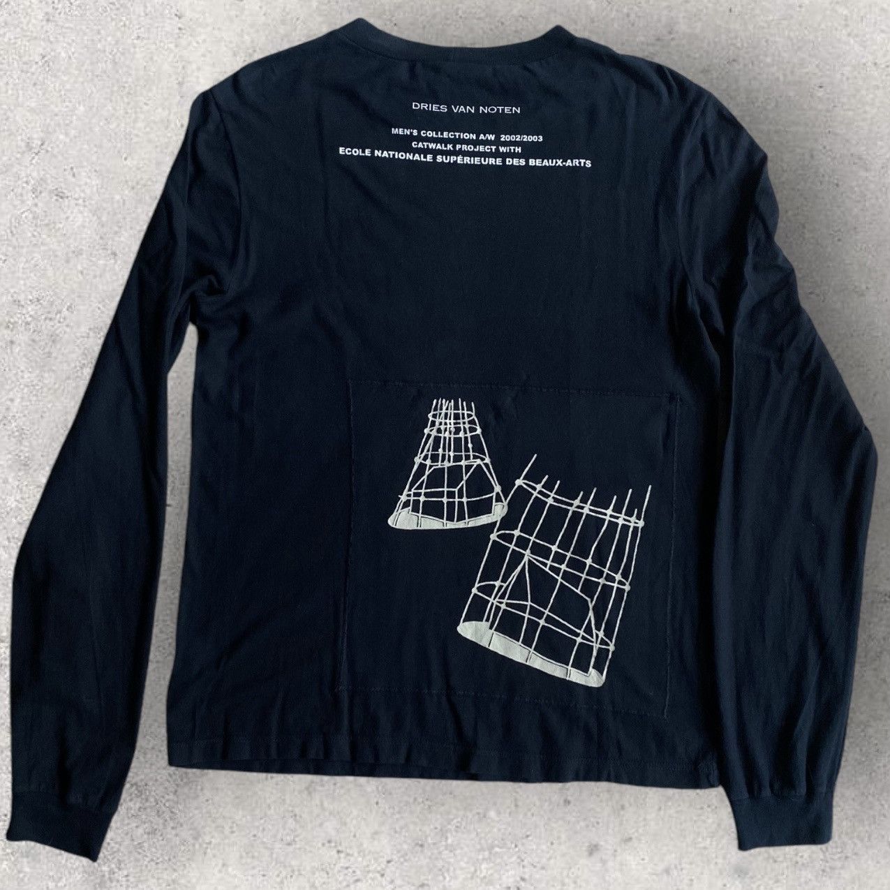 Dries Van Noten Archive AW02-03 Patch L/S Size US S / EU 44-46 / 1 - 3 Thumbnail