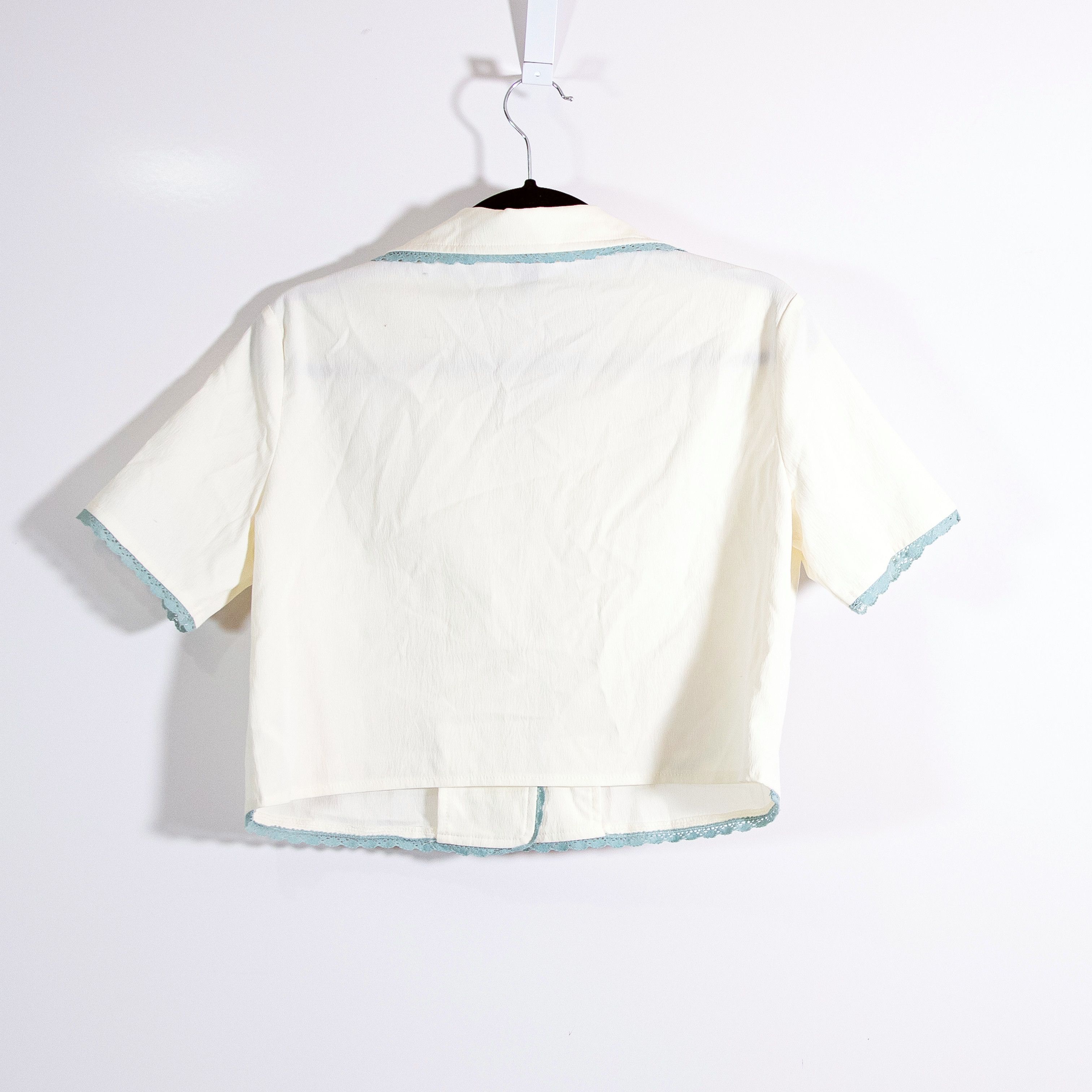 Cider Cider Lace Trim Collar Crochet Knit Applique Size XS / US 0-2 / IT 36-38 - 4 Thumbnail