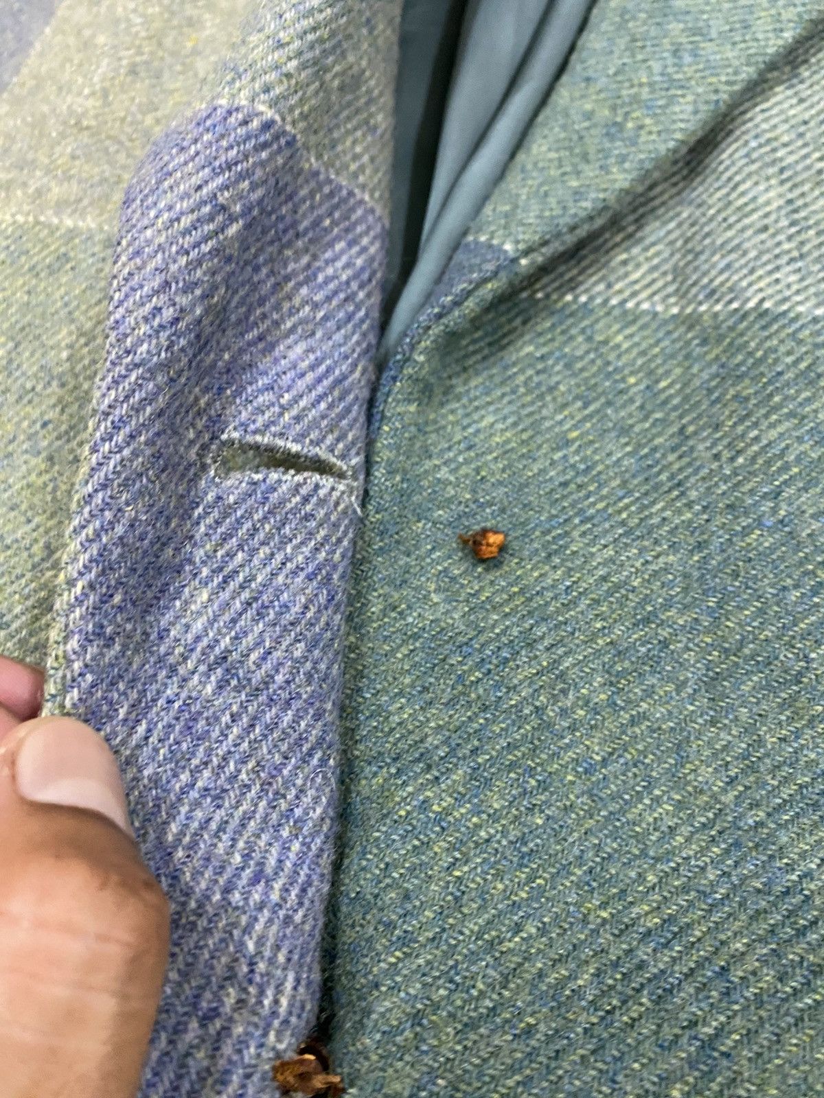 Issey Miyake Issey Miyake Wool Splendor Tweed Patchwork Tailored Jacket Size M / US 6-8 / IT 42-44 - 11 Thumbnail